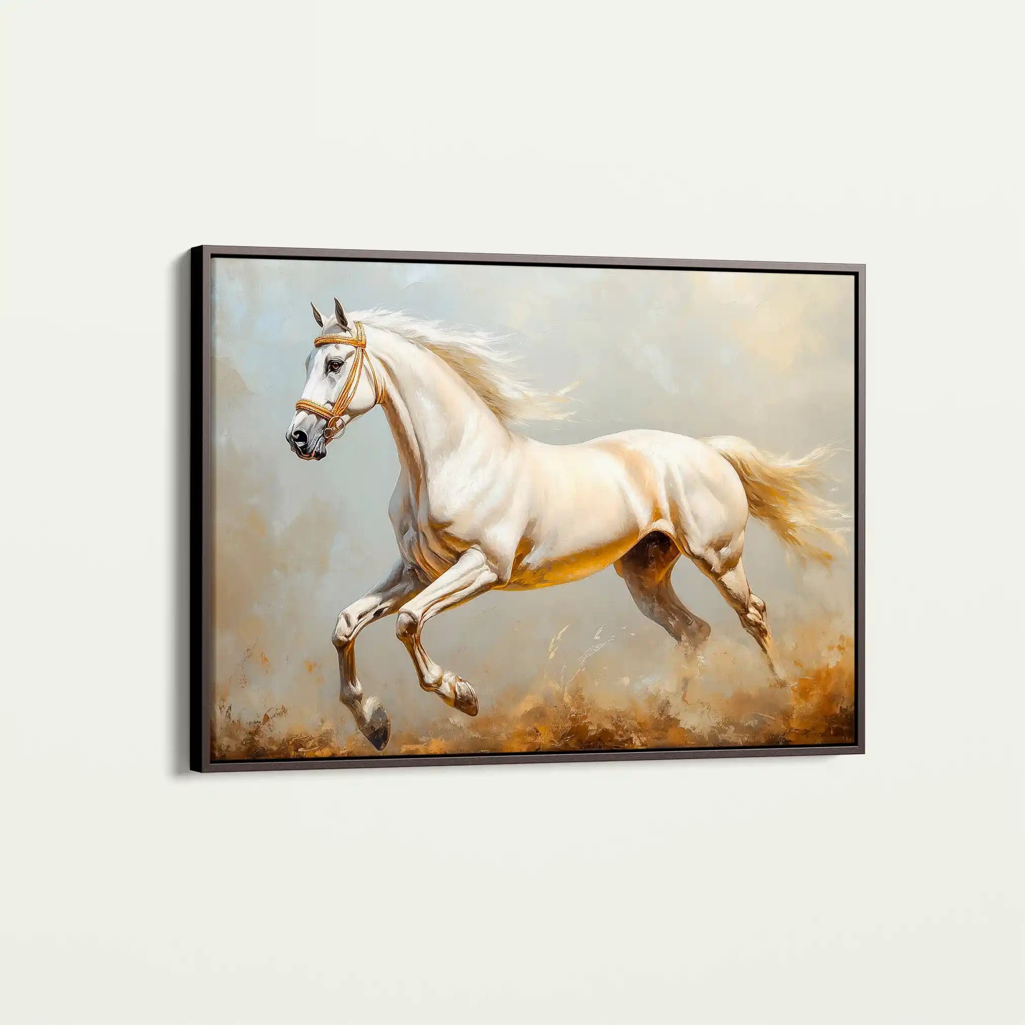 Horses 214 Canvas Art 90 x 60 cm / Stretched on hidden frame