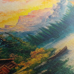 Landscape 214 Canvas Art 90 x 60 cm / Stretched on hidden frame