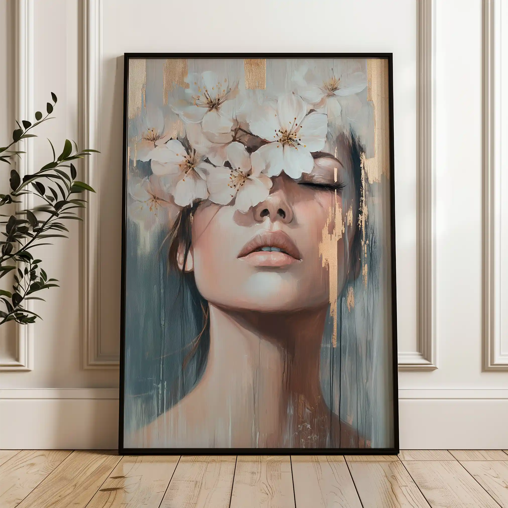 Portrait 214 Canvas Art 90 x 60 cm / Stretched on hidden frame