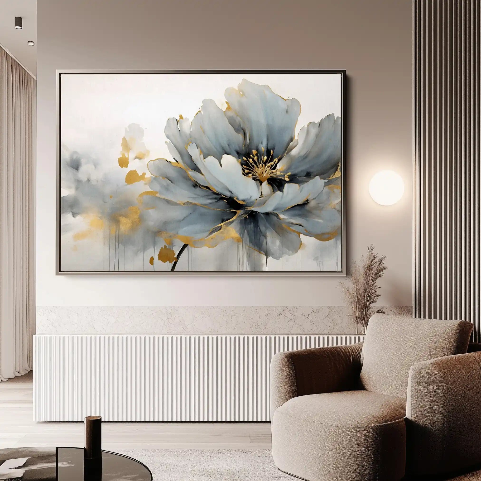 Floral Canvas Wall Art WAD215-F 90 x 60 cm / Stretched on hidden frame