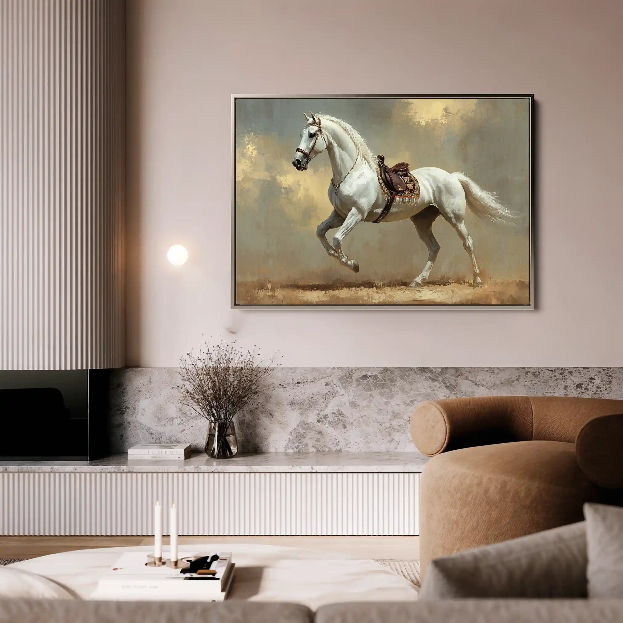 Horses 215 Canvas Art 90 x 60 cm / Stretched on hidden frame