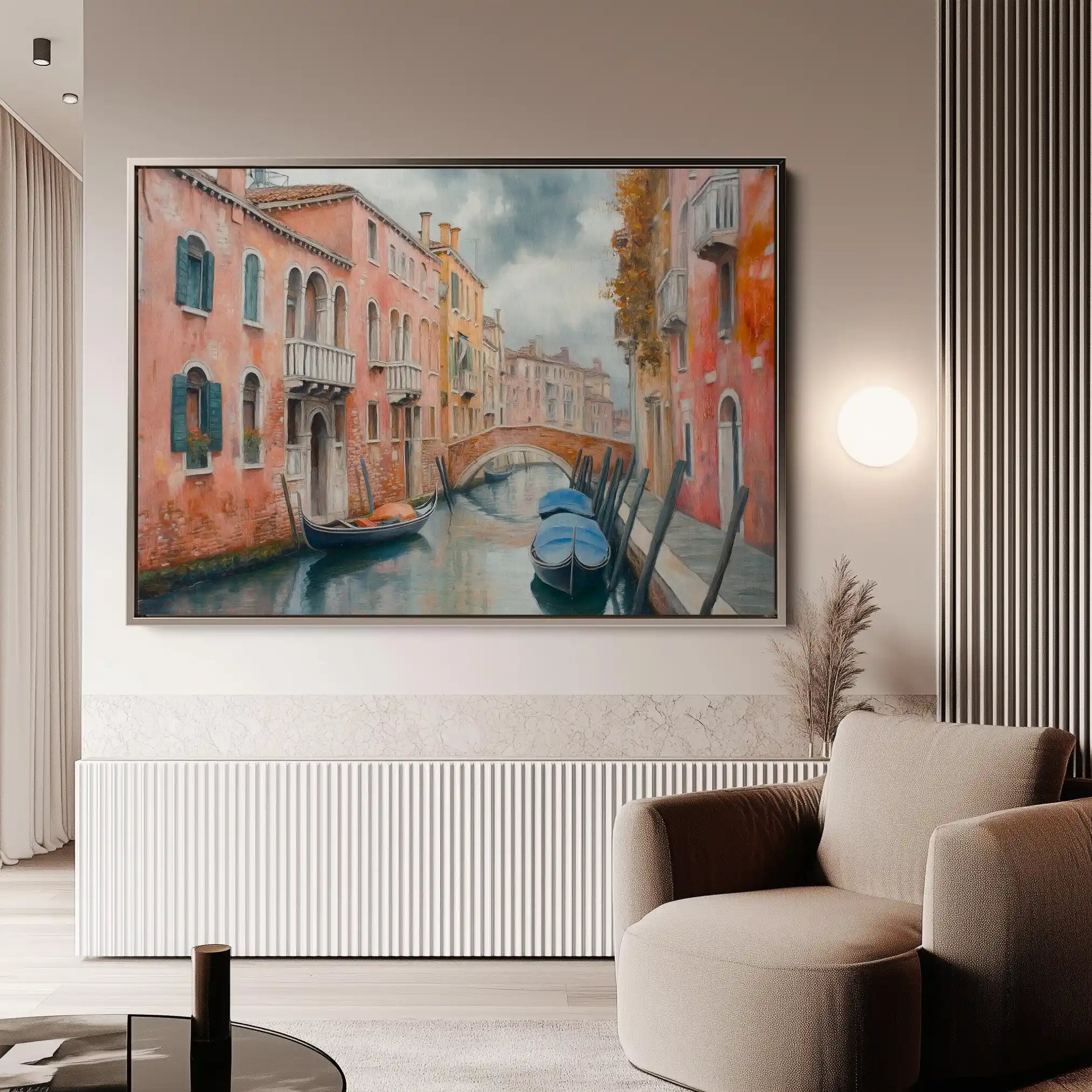 Landscape 215 Canvas Art 90 x 60 cm / Stretched on hidden frame