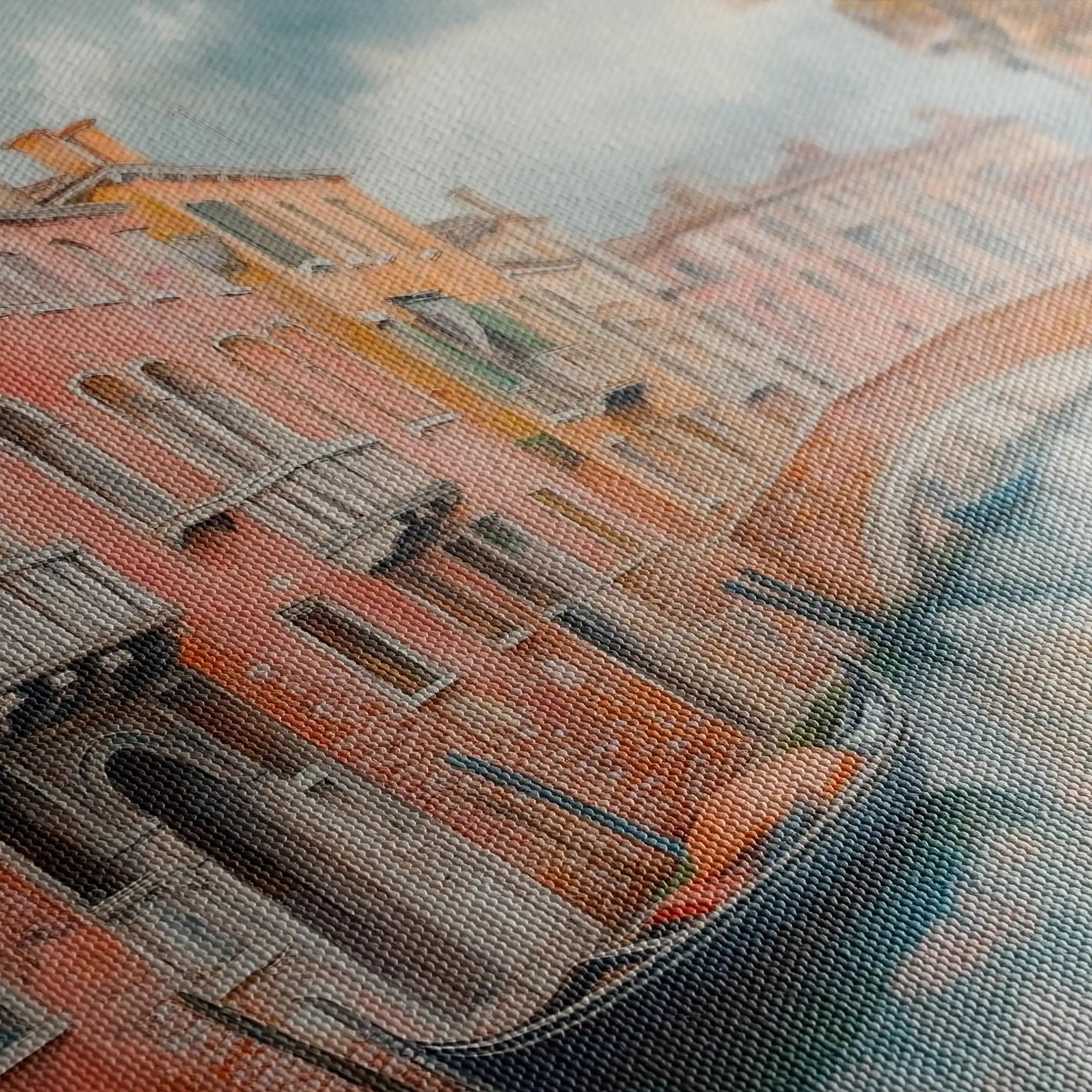 Landscape 215 Canvas Art 90 x 60 cm / Stretched on hidden frame