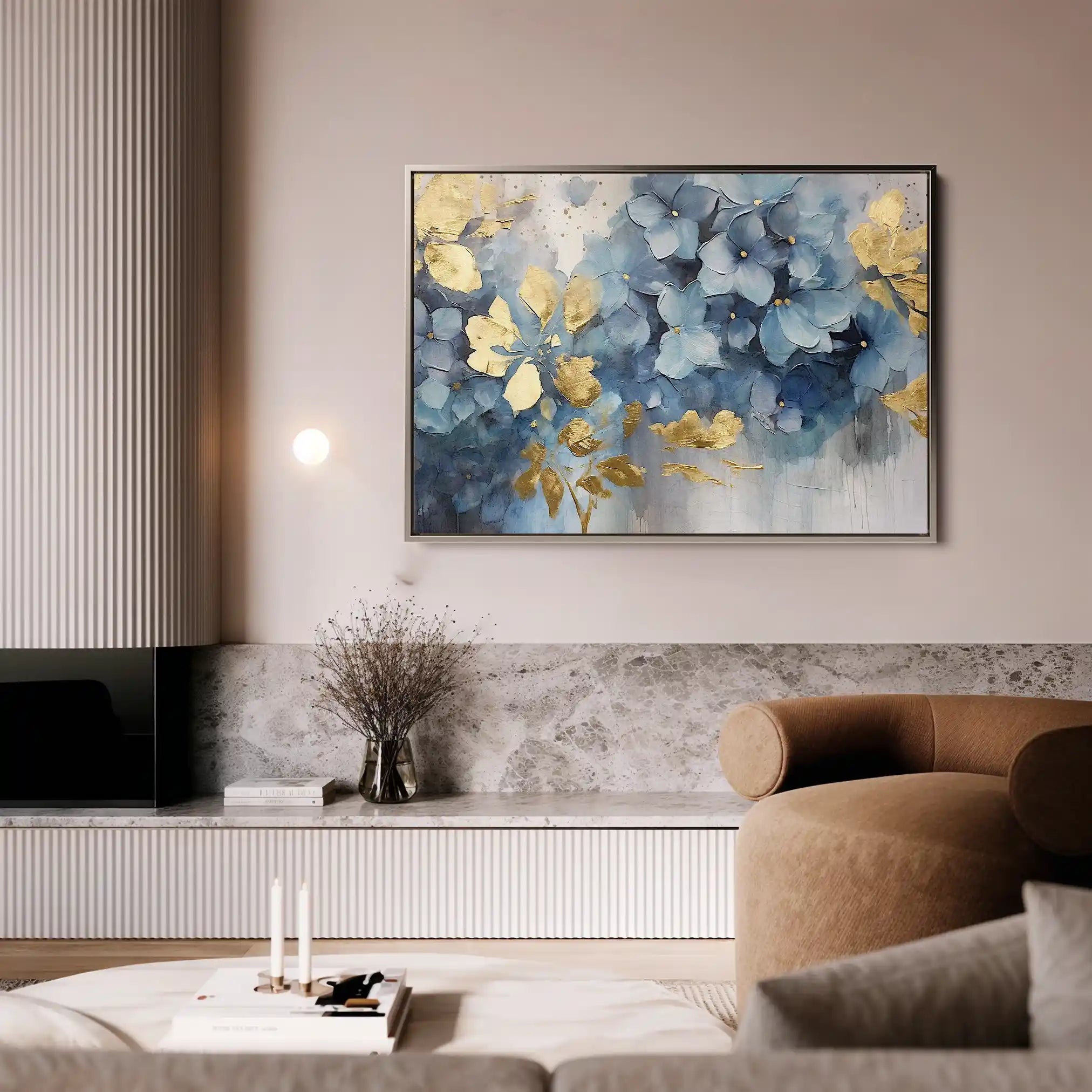Floral Canvas Wall Art WAD216-F 90 x 60 cm / Stretched on hidden frame