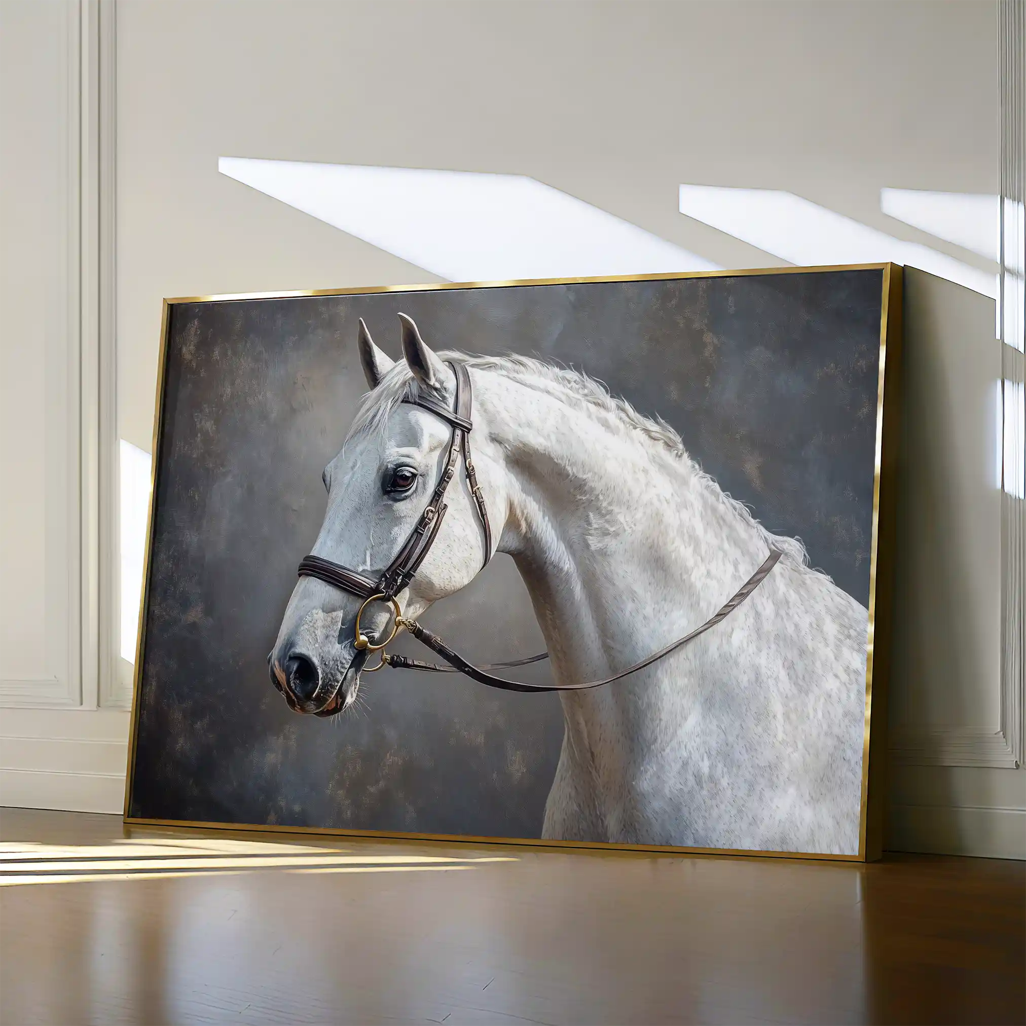 Horses 216 Canvas Art 90 x 60 cm / Stretched on hidden frame