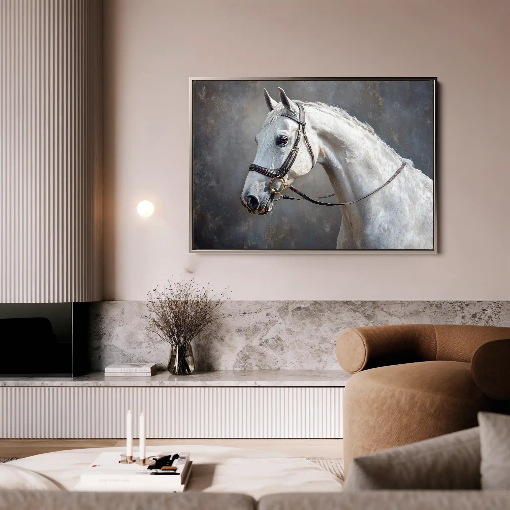Horses 216 Canvas Art 90 x 60 cm / Stretched on hidden frame