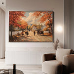 Landscape 216 Canvas Art 90 x 60 cm / Stretched on hidden frame