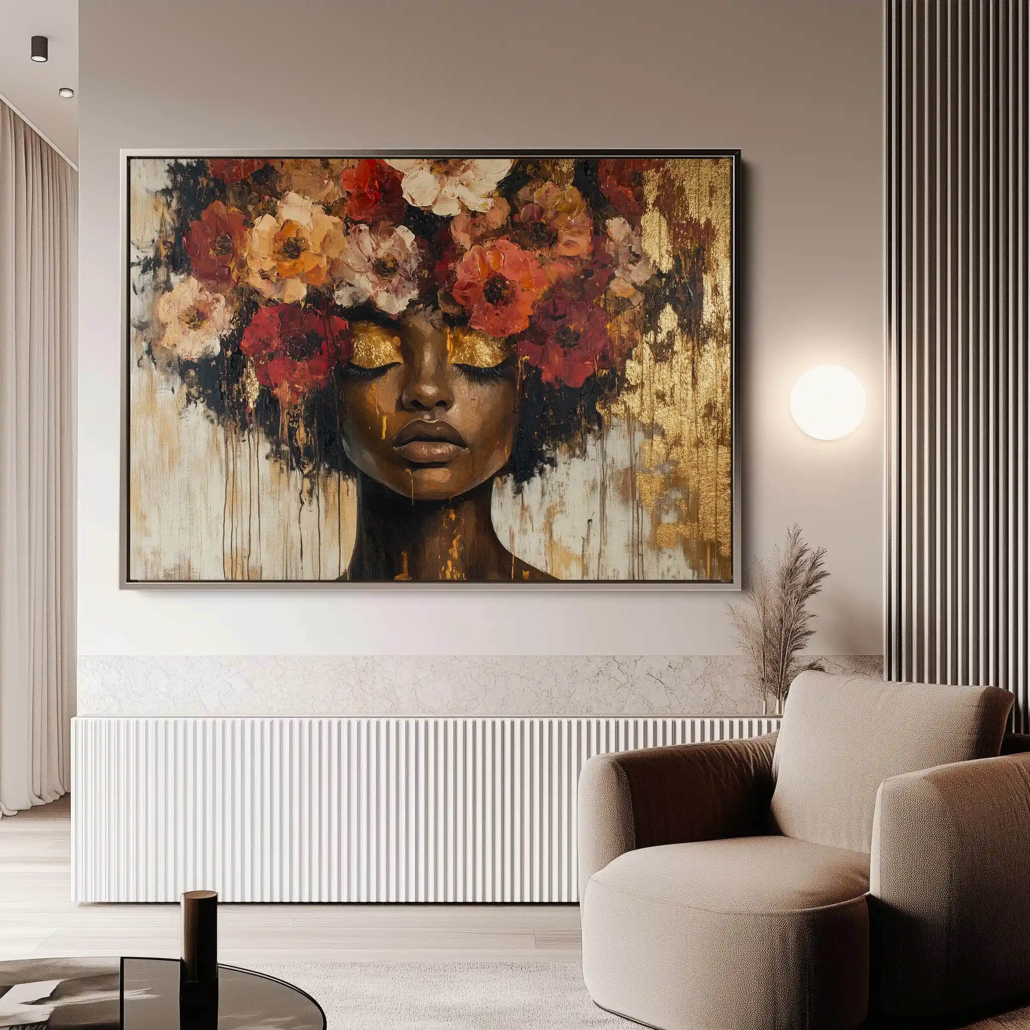 Portrait 216 Canvas Art 90 x 60 cm / Stretched on hidden frame