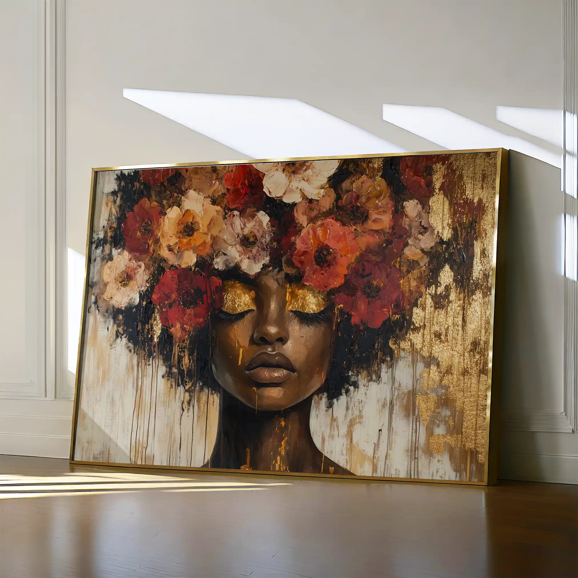 Portrait 216 Canvas Art 90 x 60 cm / Stretched on hidden frame