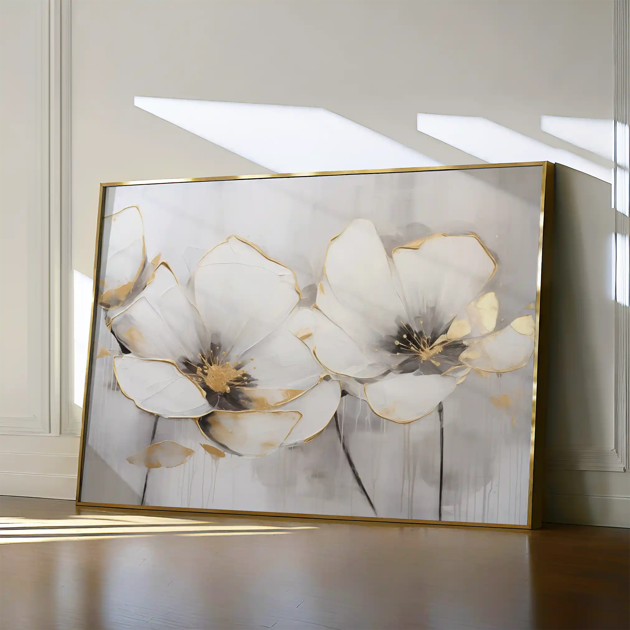 Floral Canvas Wall Art WAD217-F 90 x 60 cm / Stretched on hidden frame