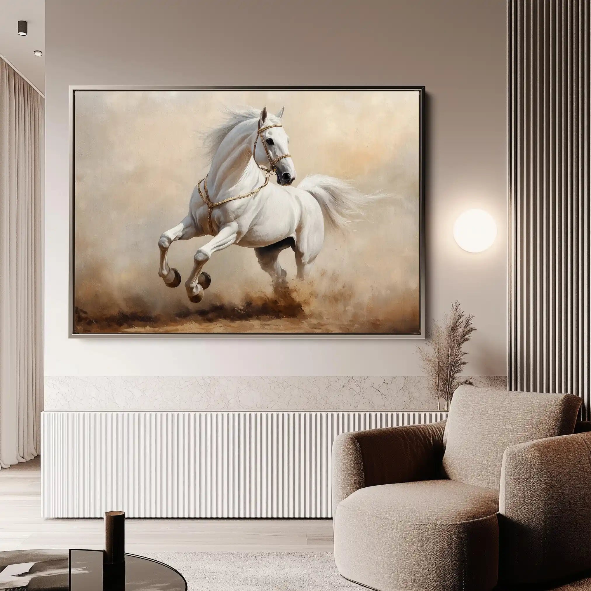 Horses 217 Canvas Art 90 x 60 cm / Stretched on hidden frame
