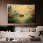 Landscape 217 Canvas Art 90 x 60 cm / Stretched on hidden frame