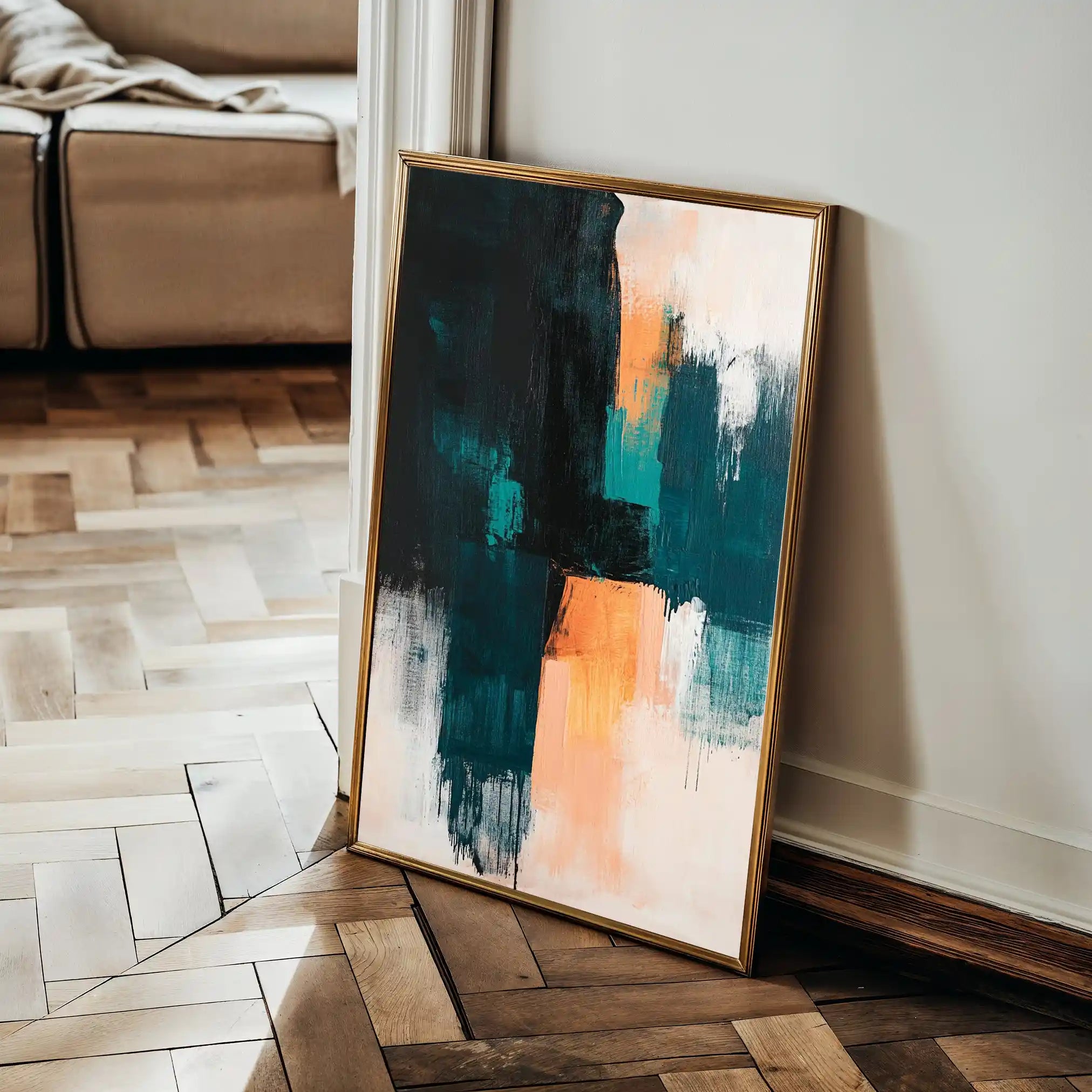Abstract 2174 Canvas Art 60 x 40 cm / Stretched on hidden frame