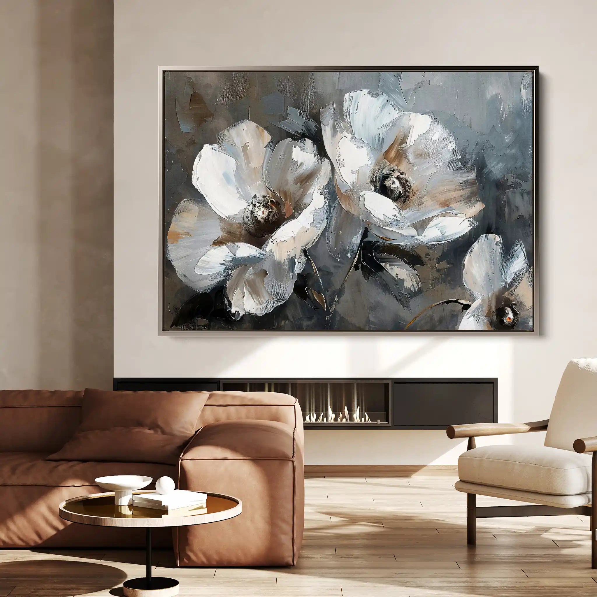 Floral Canvas Wall Art WAD218-F 90 x 60 cm / Stretched on hidden frame