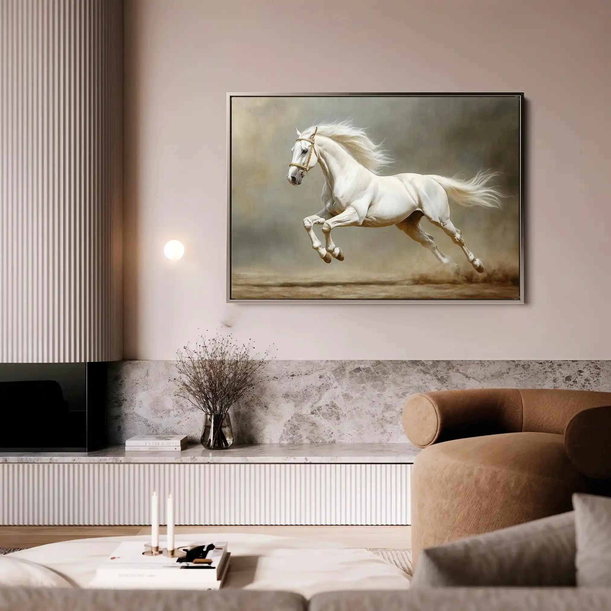 Horses 218 Canvas Art 90 x 60 cm / Stretched on hidden frame