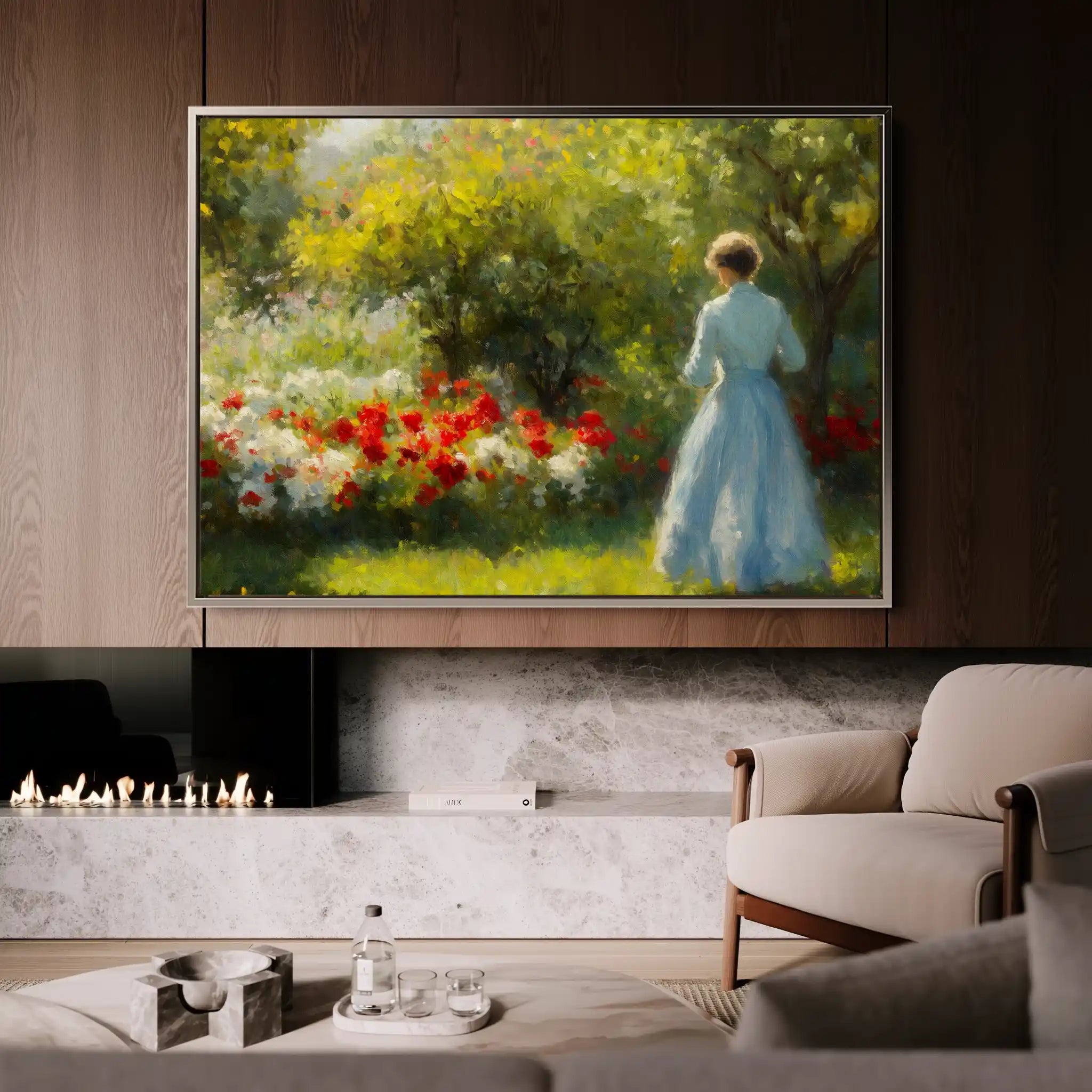 Landscape 218 Canvas Art 90 x 60 cm / Stretched on hidden frame