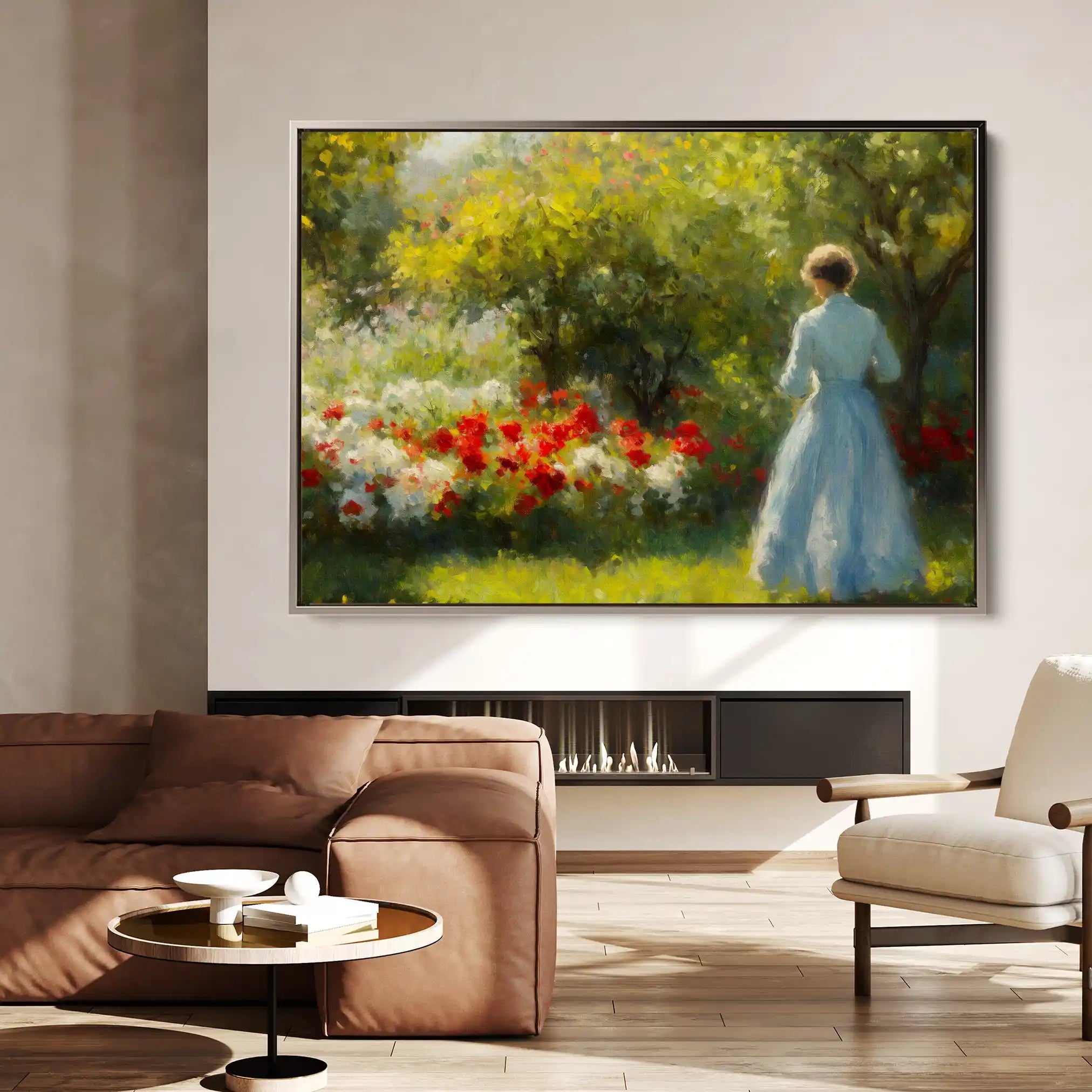 Landscape 218 Canvas Art 90 x 60 cm / Stretched on hidden frame