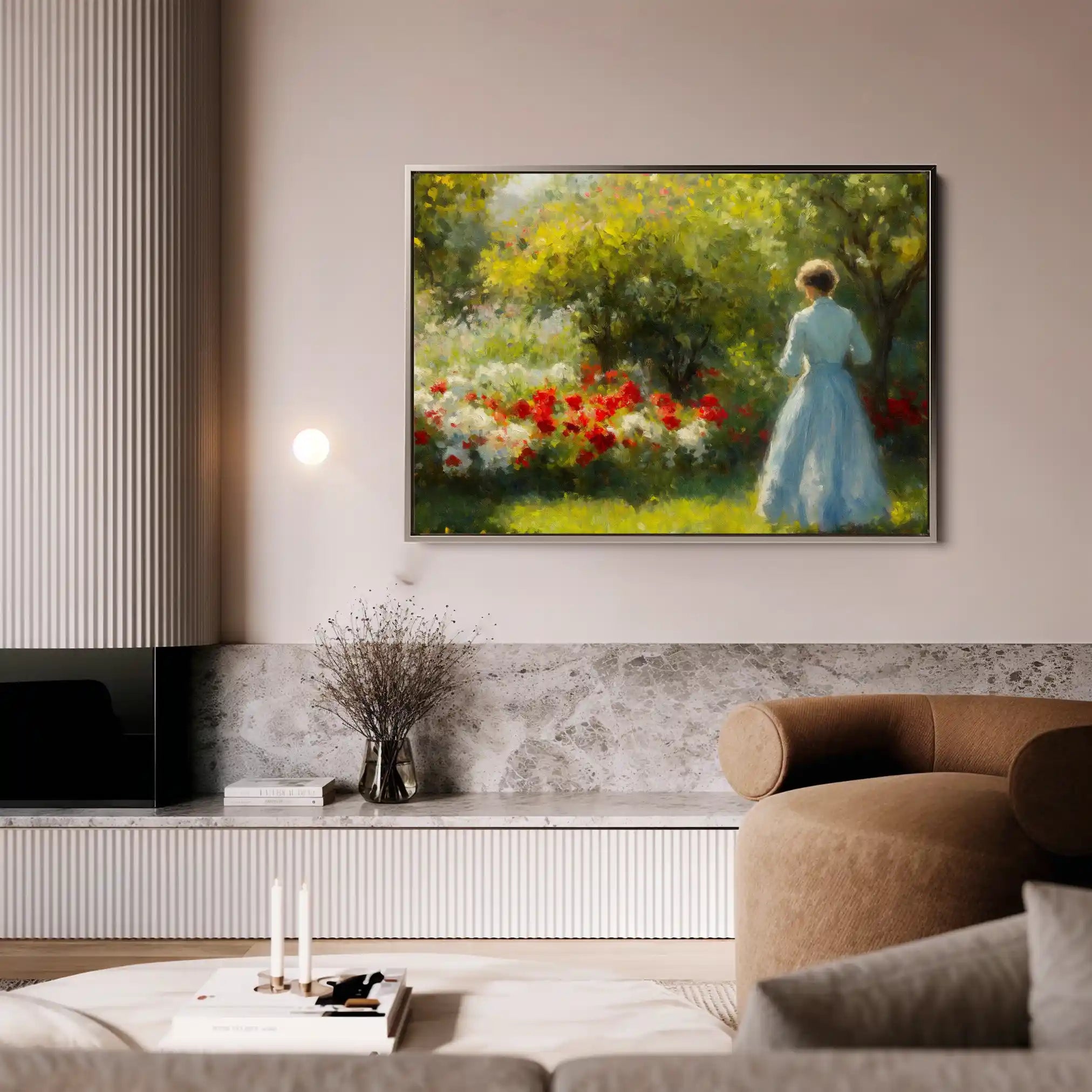 Landscape 218 Canvas Art 90 x 60 cm / Stretched on hidden frame