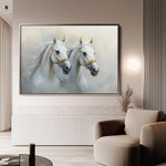 Horses 219 Canvas Art 90 x 60 cm / Stretched on hidden frame