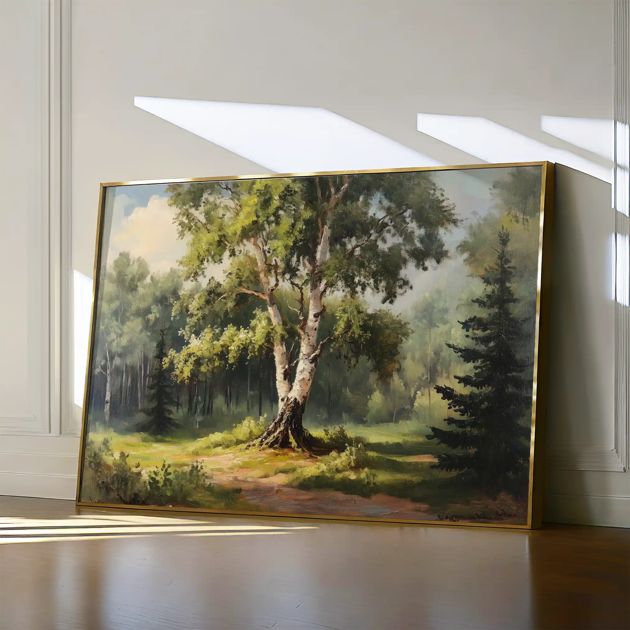 Landscape 219 Canvas Art 90 x 60 cm / Stretched on hidden frame