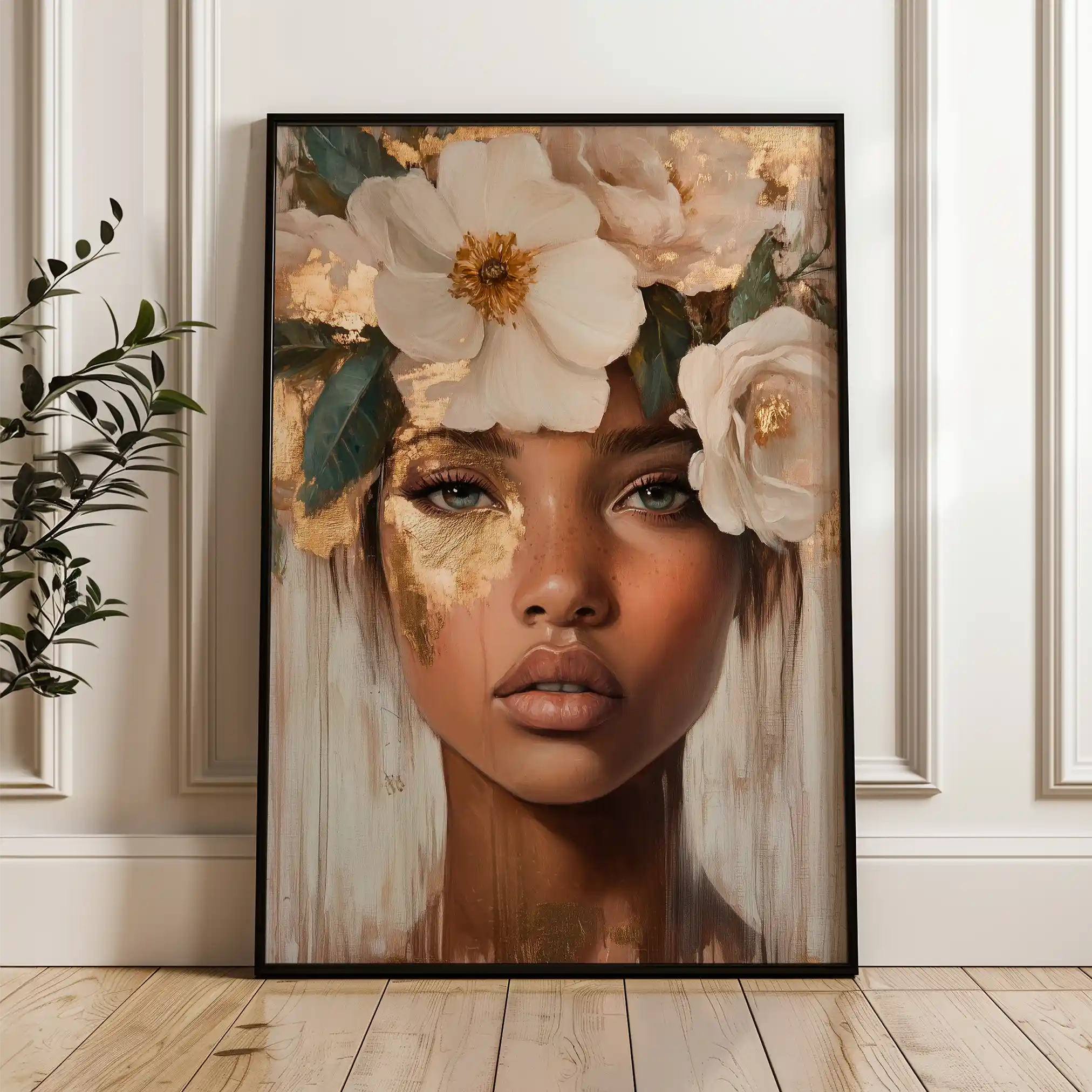 Portrait 219 Canvas Art 90 x 60 cm / Stretched on hidden frame