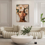 Portrait 219 Canvas Art 90 x 60 cm / Stretched on hidden frame