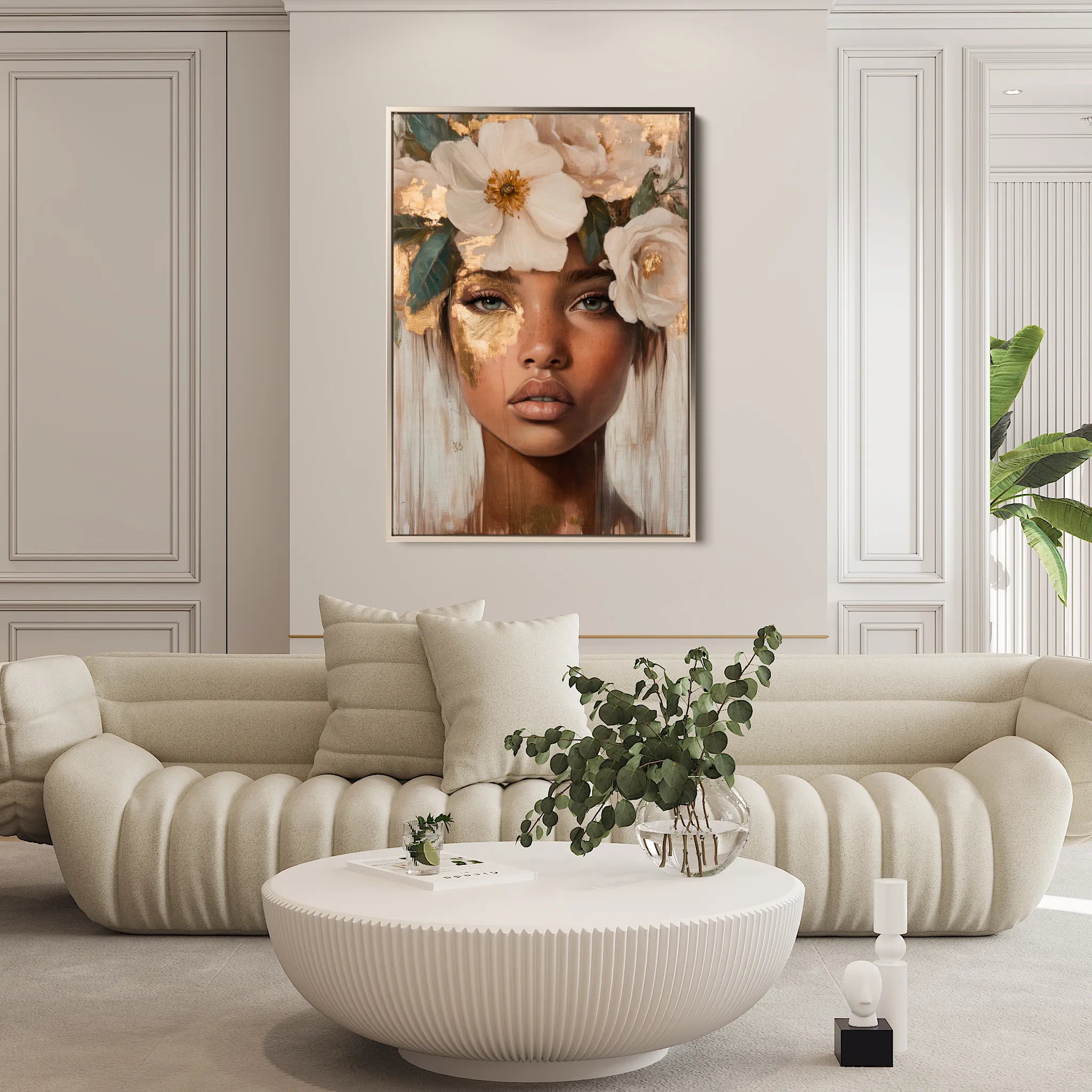 Portrait Canvas Wall Art WAD219-P 90 x 60 cm / Stretched on hidden frame
