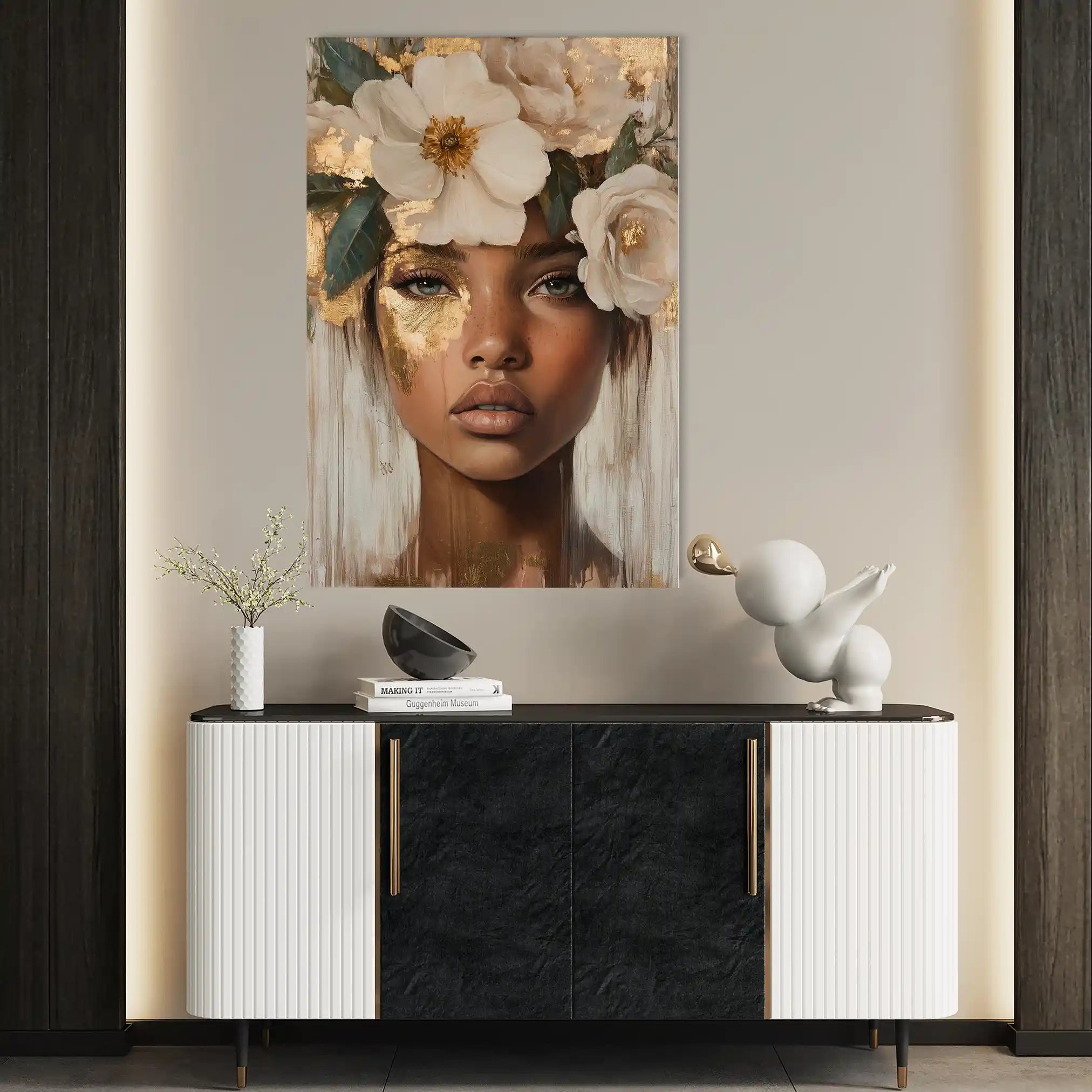 Portrait 219 Canvas Art 90 x 60 cm / Stretched on hidden frame