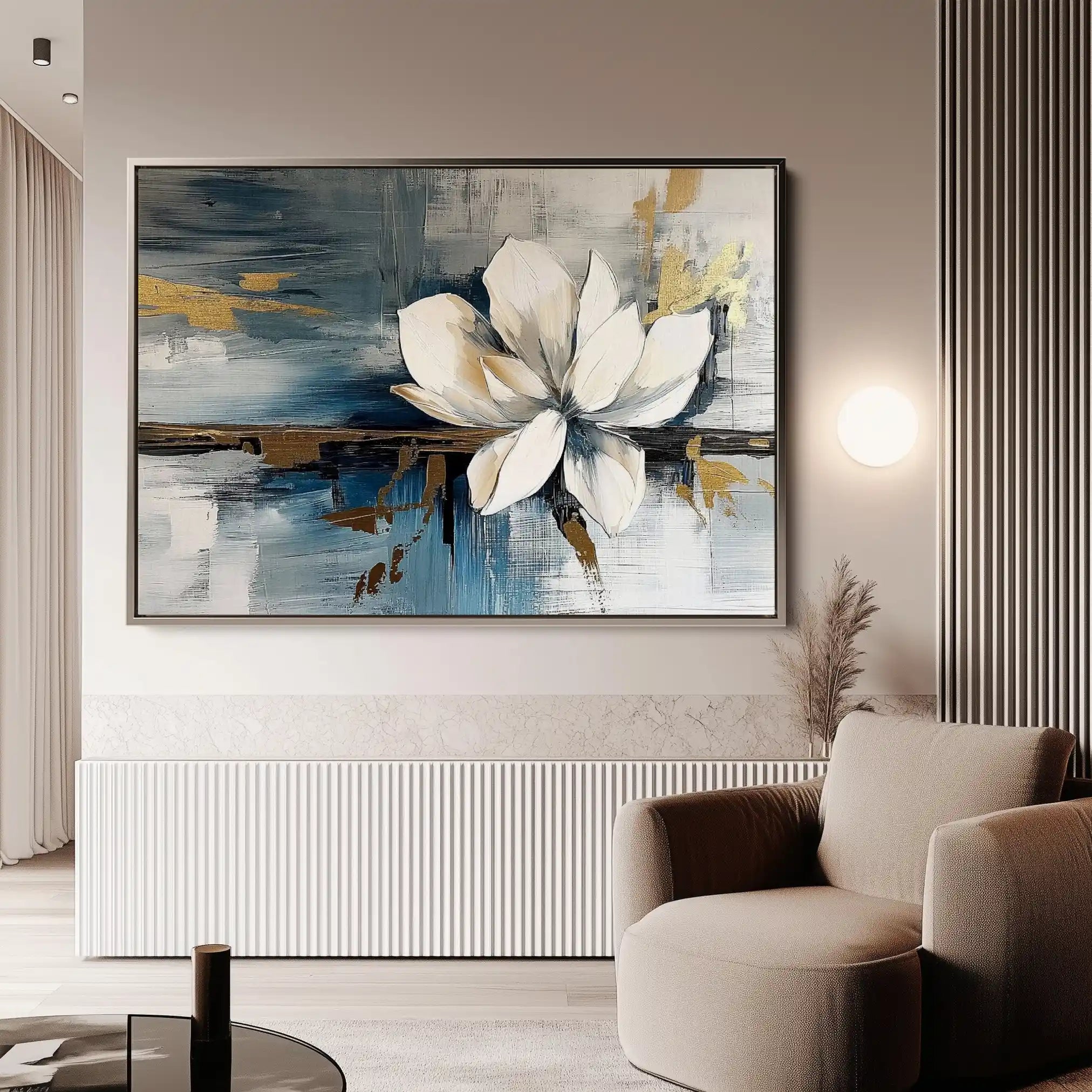 Floral Canvas Wall Art WAD220-F 90 x 60 cm / Stretched on hidden frame