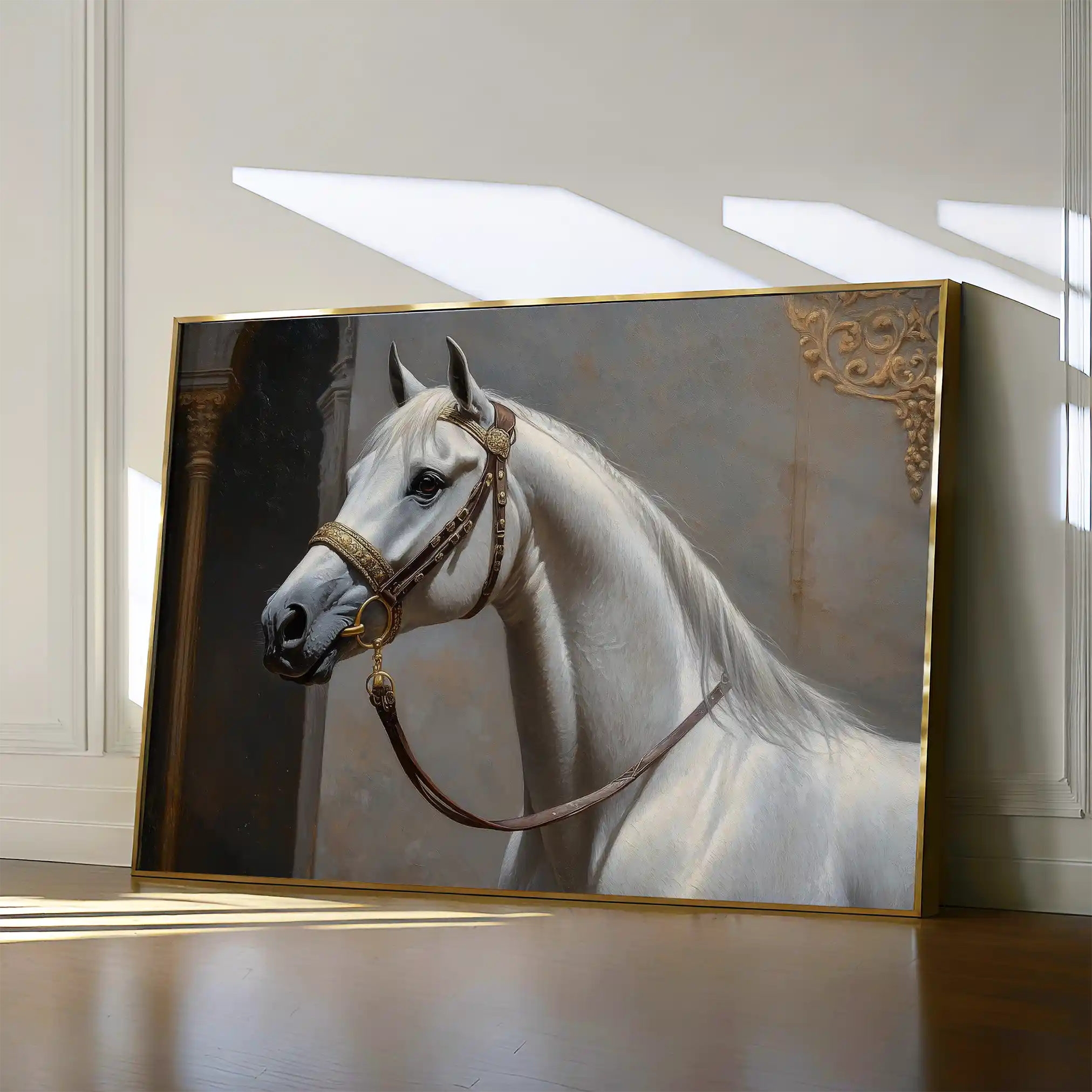 Horses 220 Canvas Art 90 x 60 cm / Stretched on hidden frame