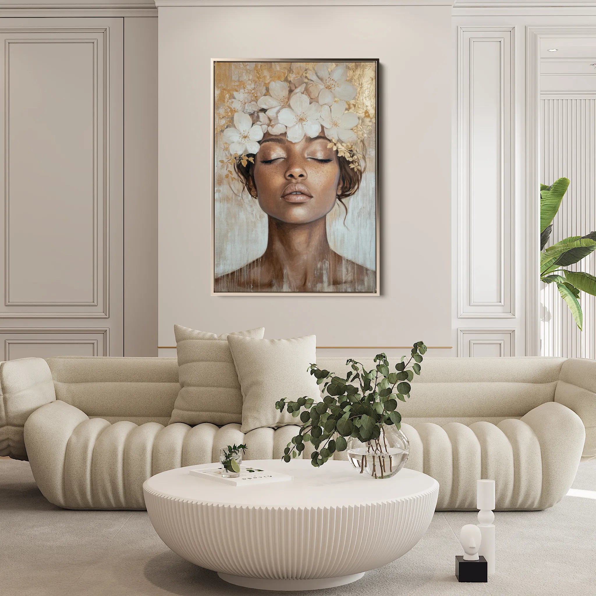 Portrait Canvas Wall Art WAD220-P 90 x 60 cm / Stretched on hidden frame