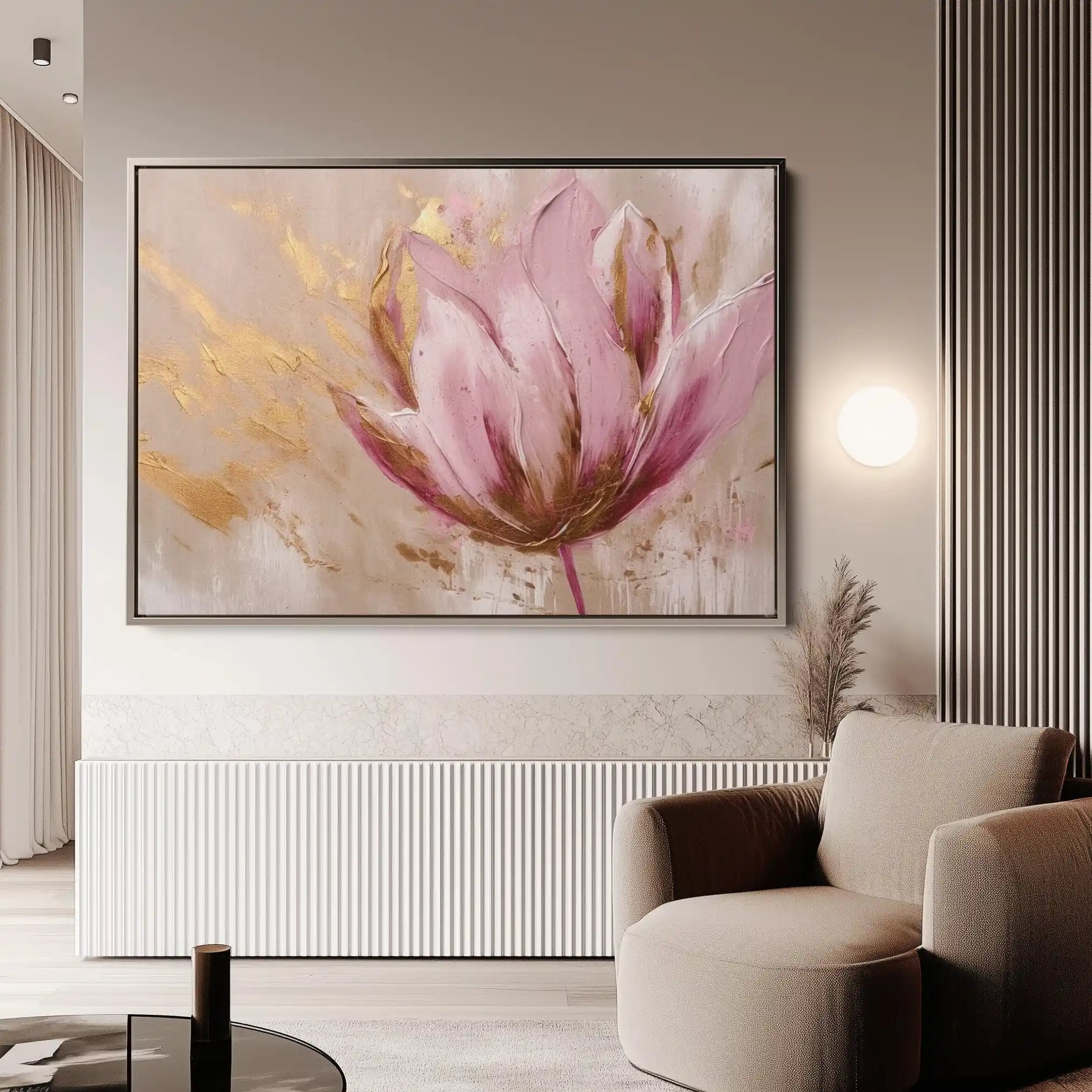 Floral Canvas Wall Art WAD221-F 90 x 60 cm / Stretched on hidden frame