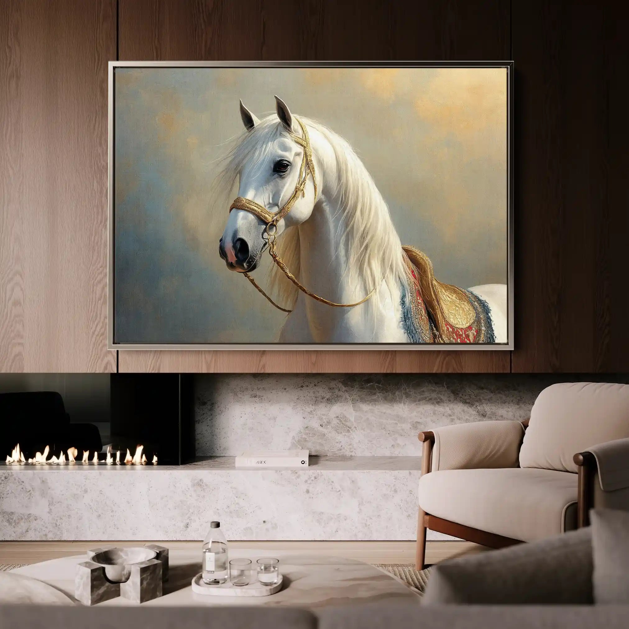 Horses 221 Canvas Art 90 x 60 cm / Stretched on hidden frame