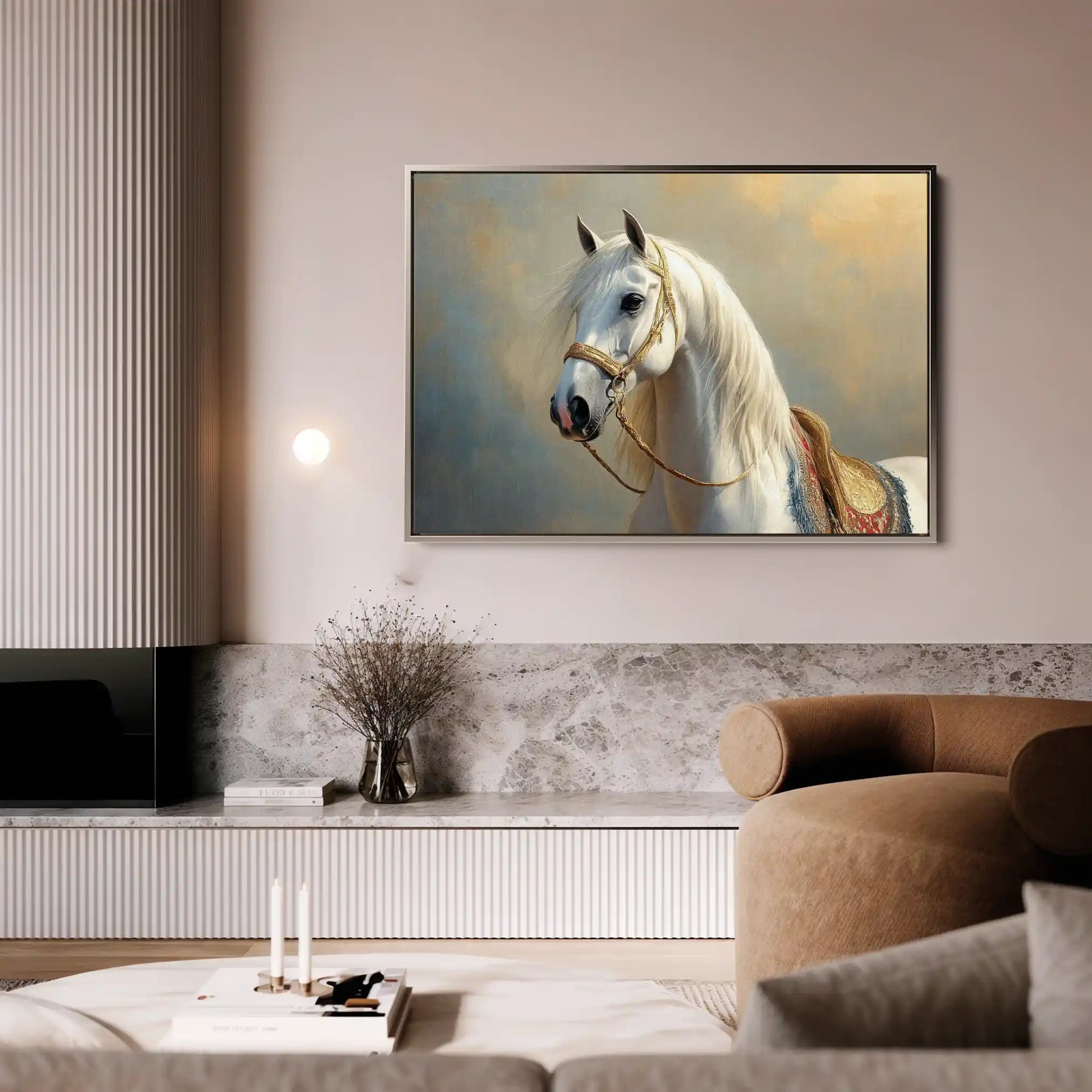 Horses 221 Canvas Art 90 x 60 cm / Stretched on hidden frame