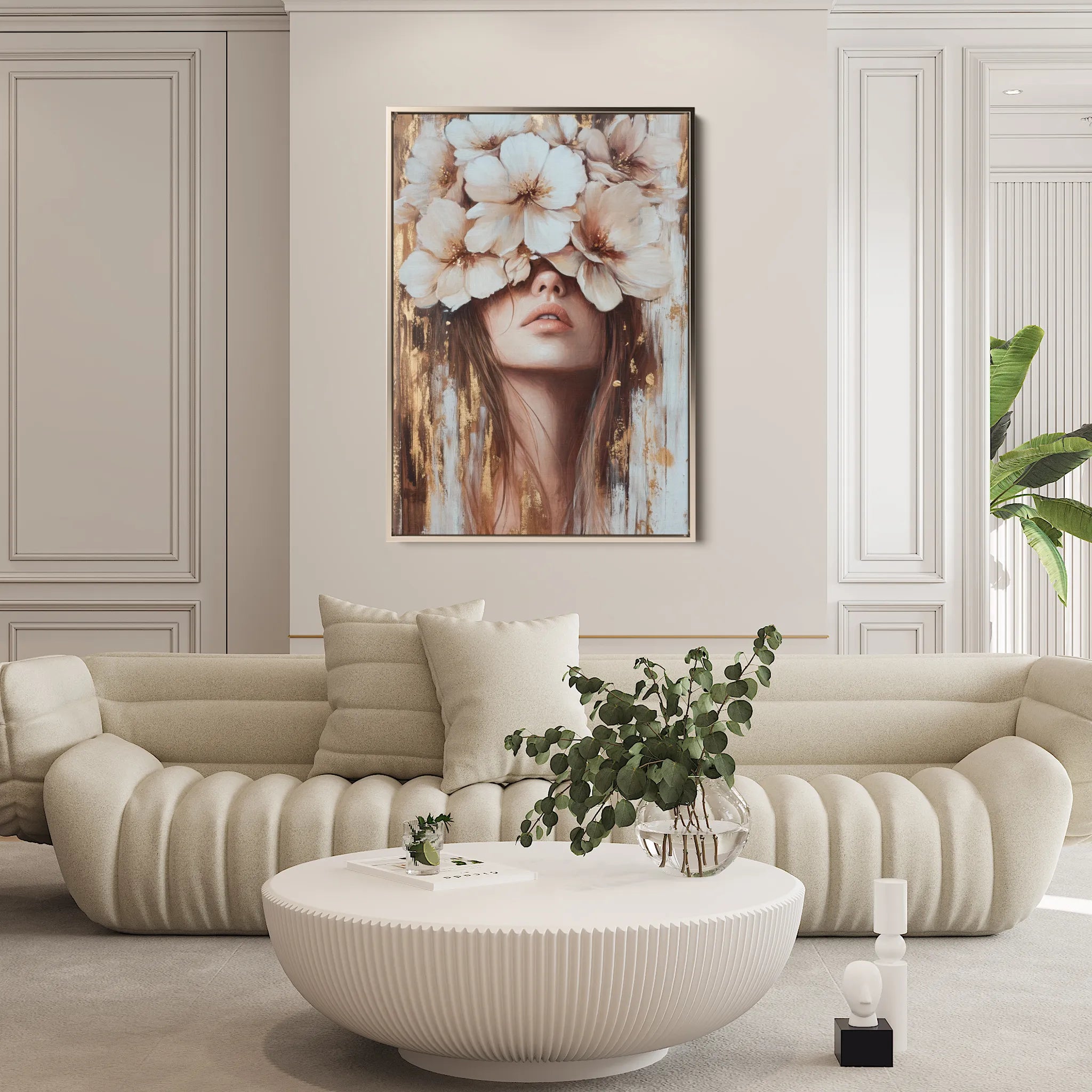Portrait Canvas Wall Art WAD221-P 90 x 60 cm / Stretched on hidden frame