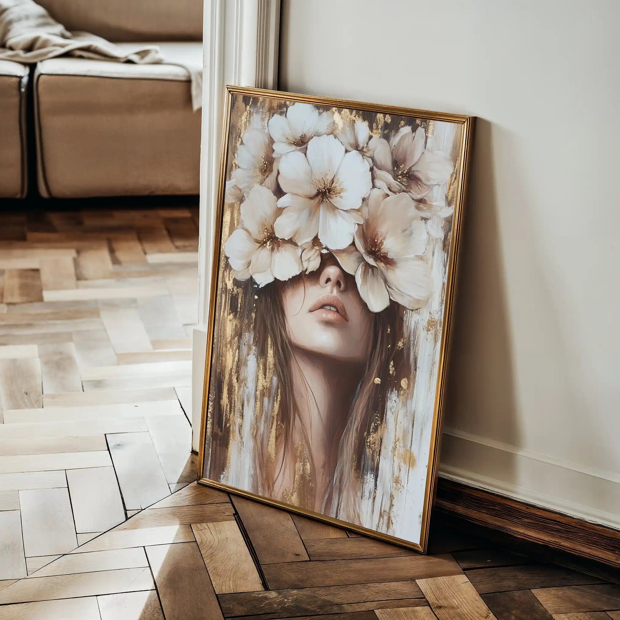 Portrait 221 Canvas Art 90 x 60 cm / Stretched on hidden frame