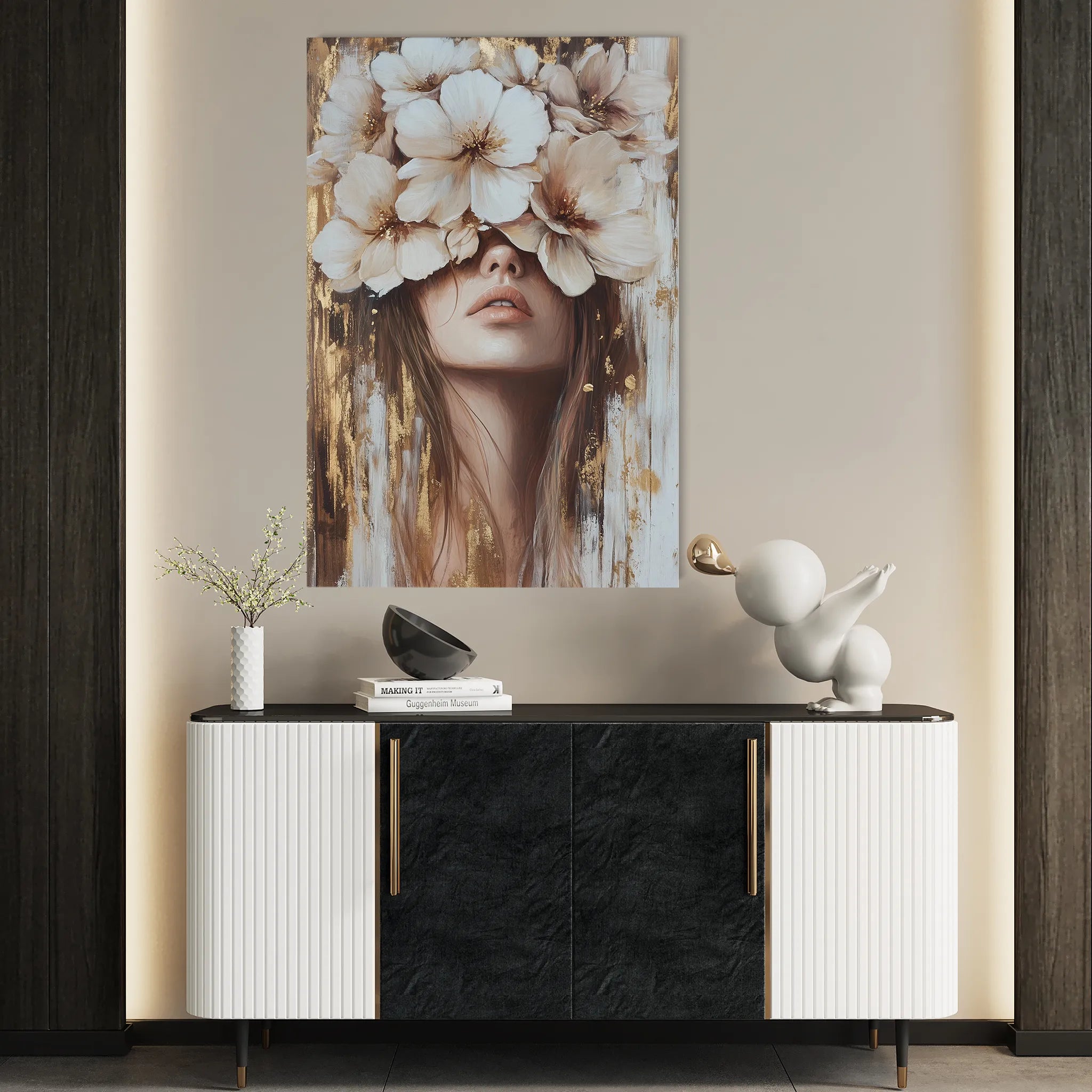 Portrait Canvas Wall Art WAD221-P 90 x 60 cm / Stretched on hidden frame