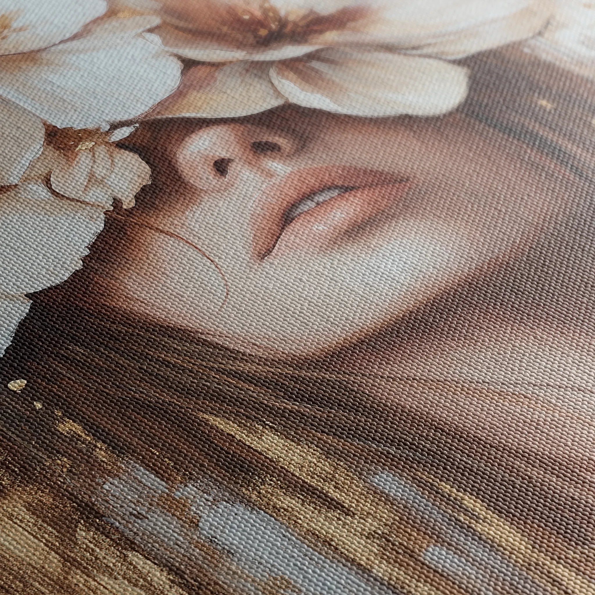 Portrait Canvas Wall Art WAD221-P 90 x 60 cm / Stretched on hidden frame