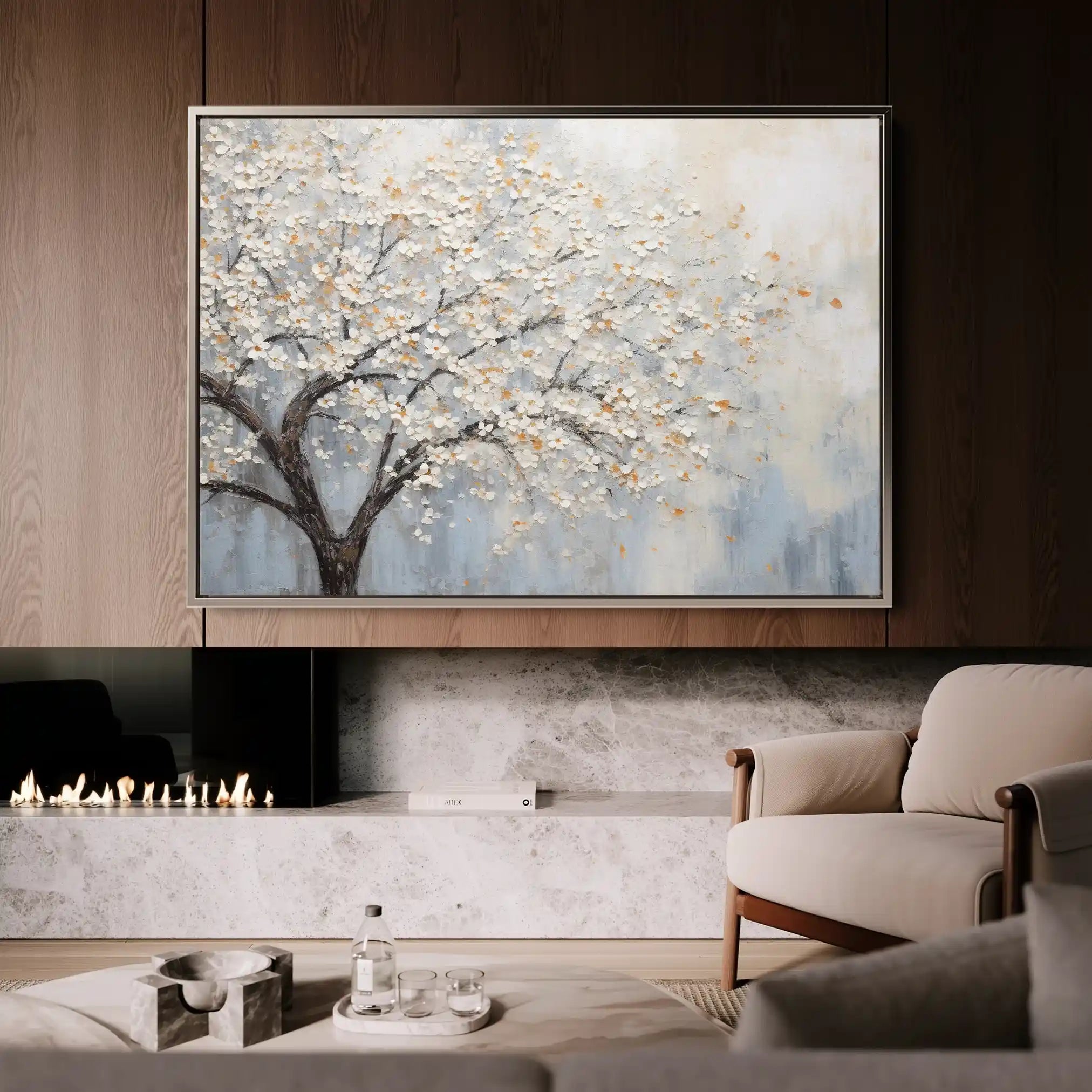 Floral Canvas Wall Art WAD222-F 90 x 60 cm / Stretched on hidden frame