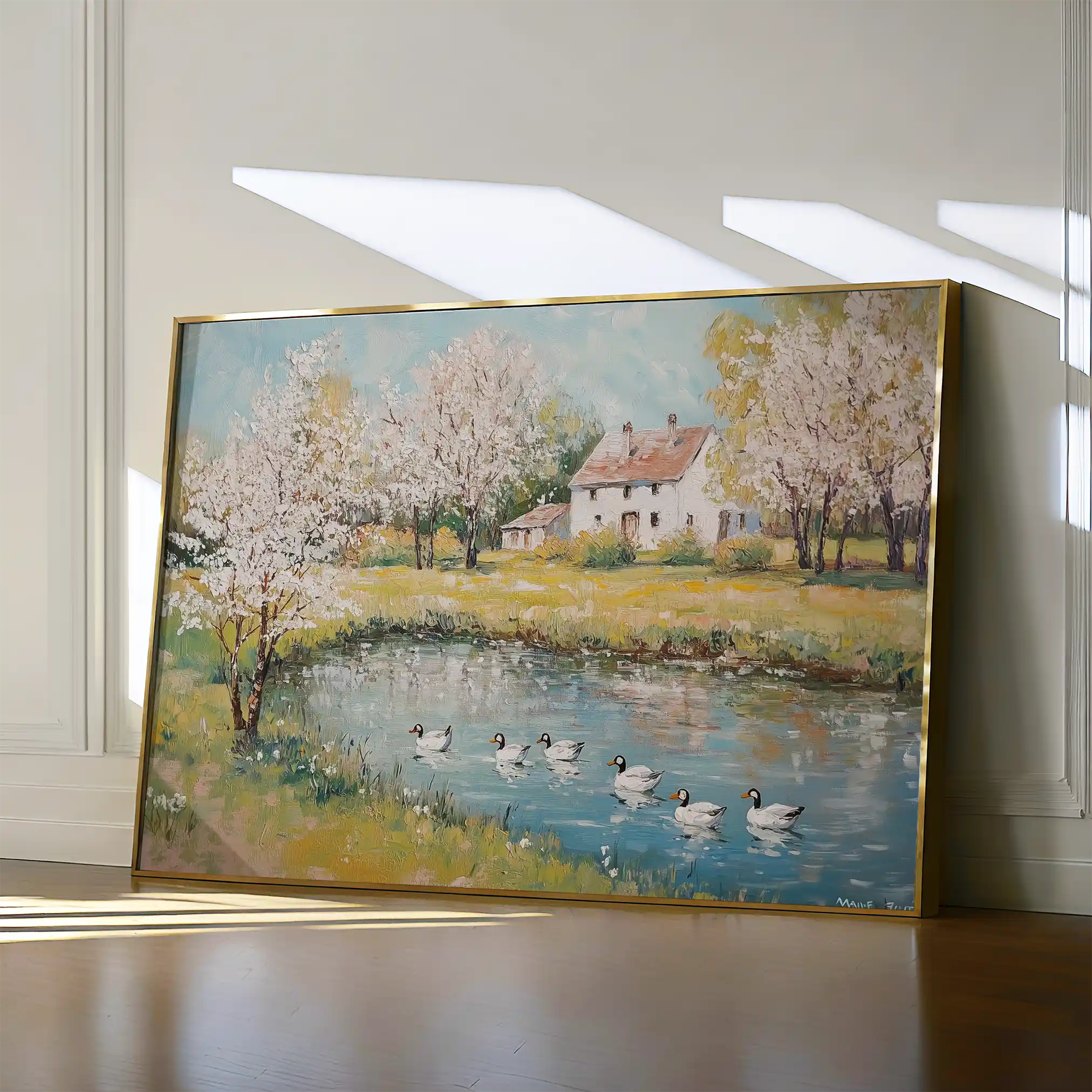 Landscape 222 Canvas Art 90 x 60 cm / Stretched on hidden frame