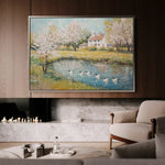 Landscape 222 Canvas Art 90 x 60 cm / Stretched on hidden frame