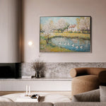 Landscape 222 Canvas Art 90 x 60 cm / Stretched on hidden frame