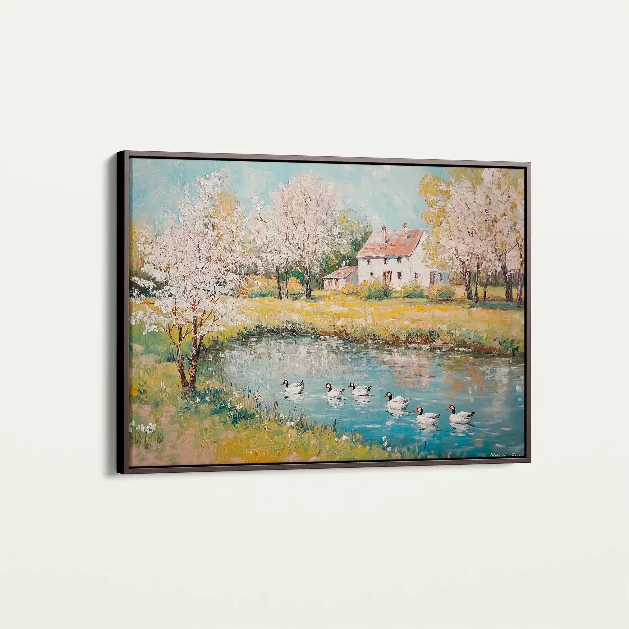 Landscape 222 Canvas Art 90 x 60 cm / Stretched on hidden frame