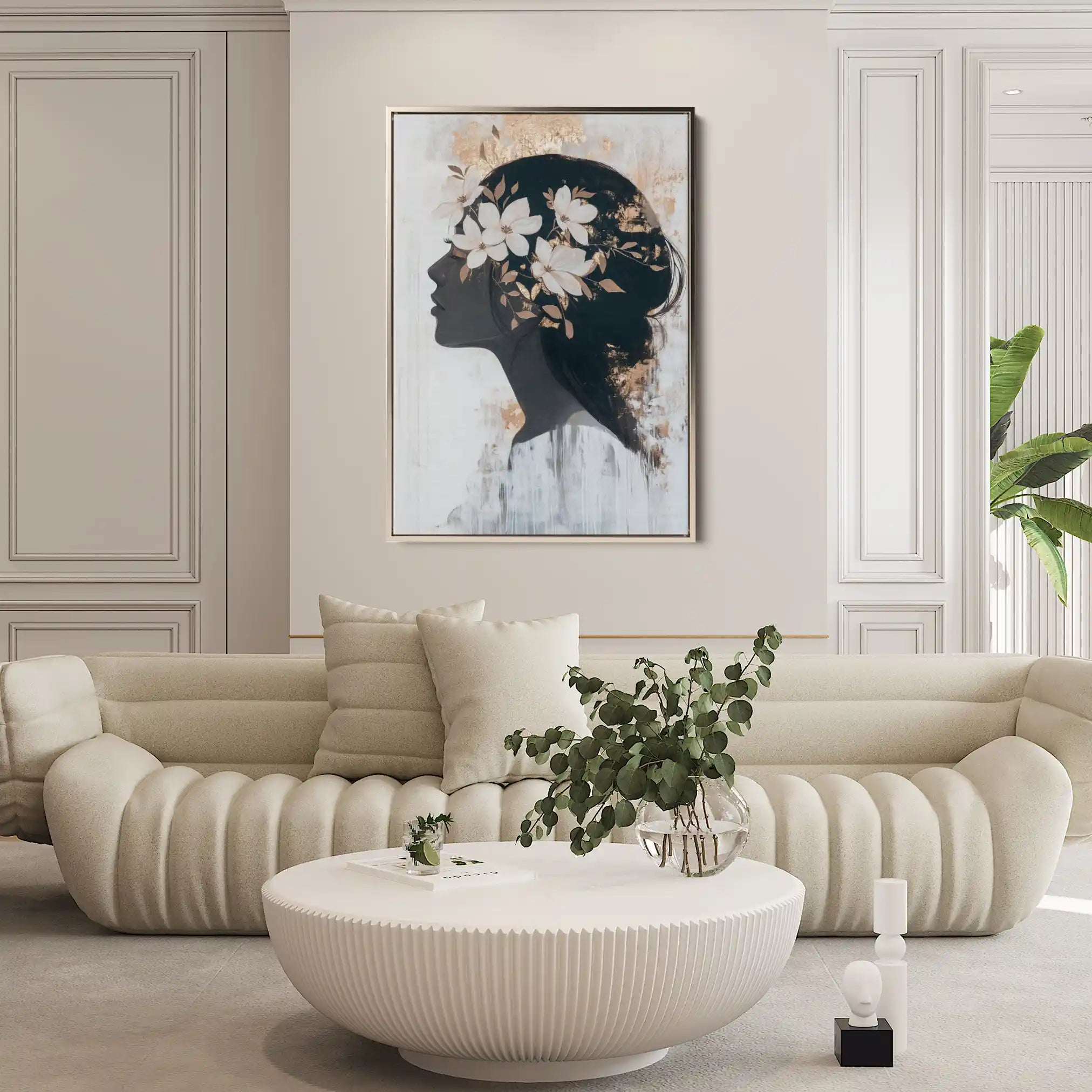 Portrait 222 Canvas Art 90 x 60 cm / Stretched on hidden frame