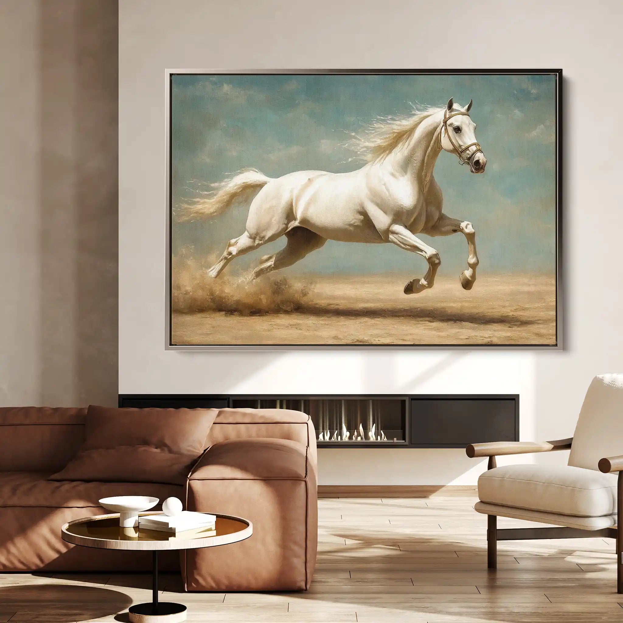 Horses 223 Canvas Art 90 x 60 cm / Stretched on hidden frame
