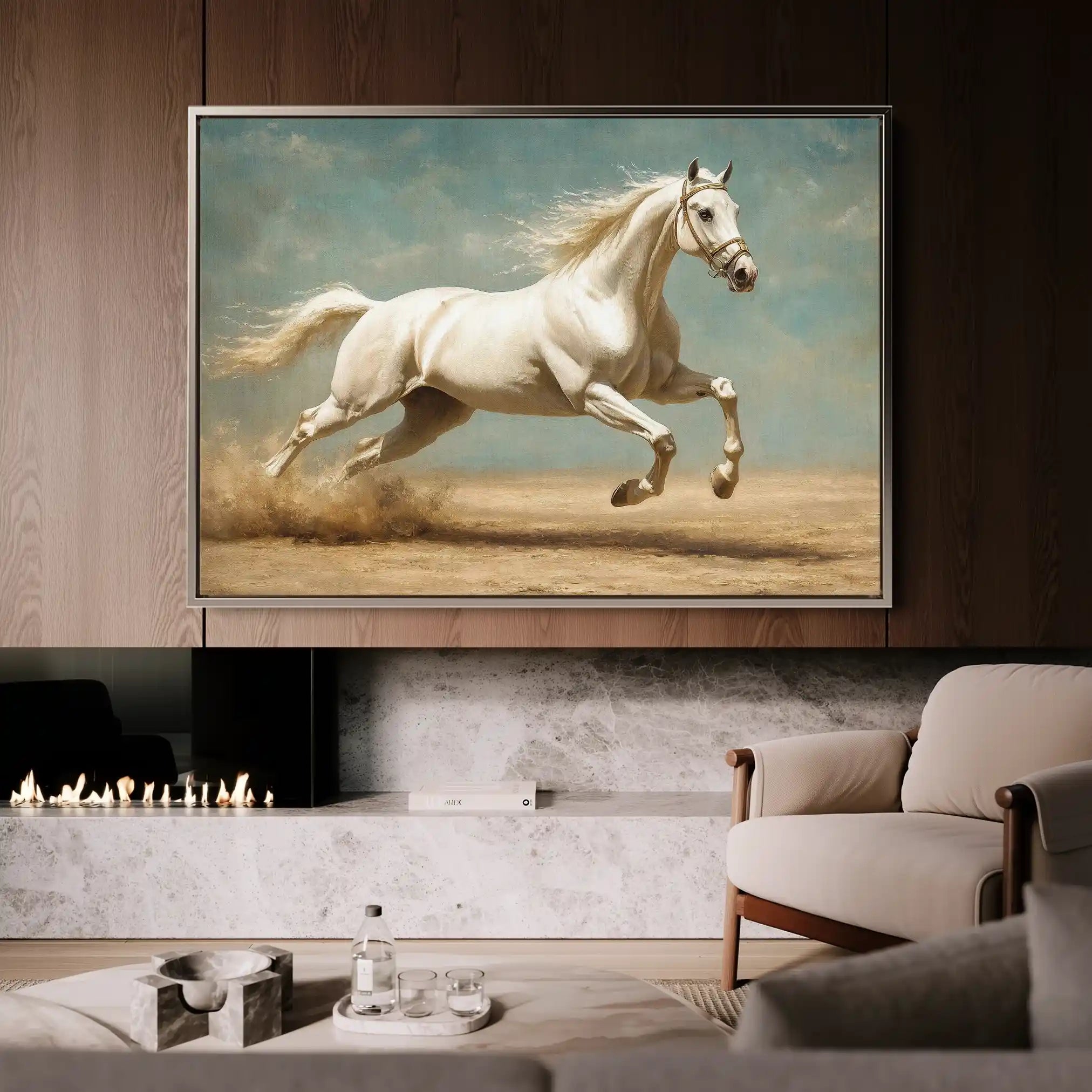 Horses 223 Canvas Art 90 x 60 cm / Stretched on hidden frame
