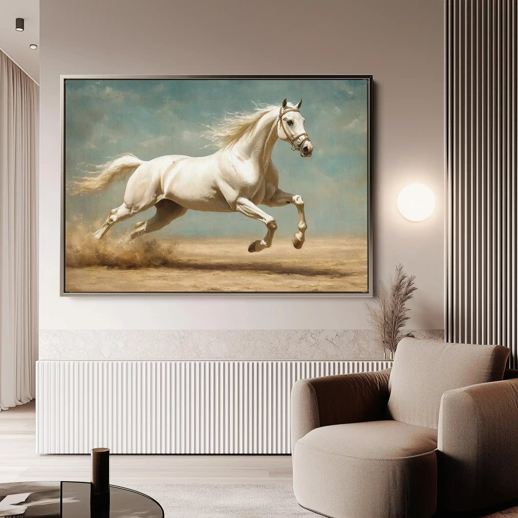 Horses 223 Canvas Art 90 x 60 cm / Stretched on hidden frame