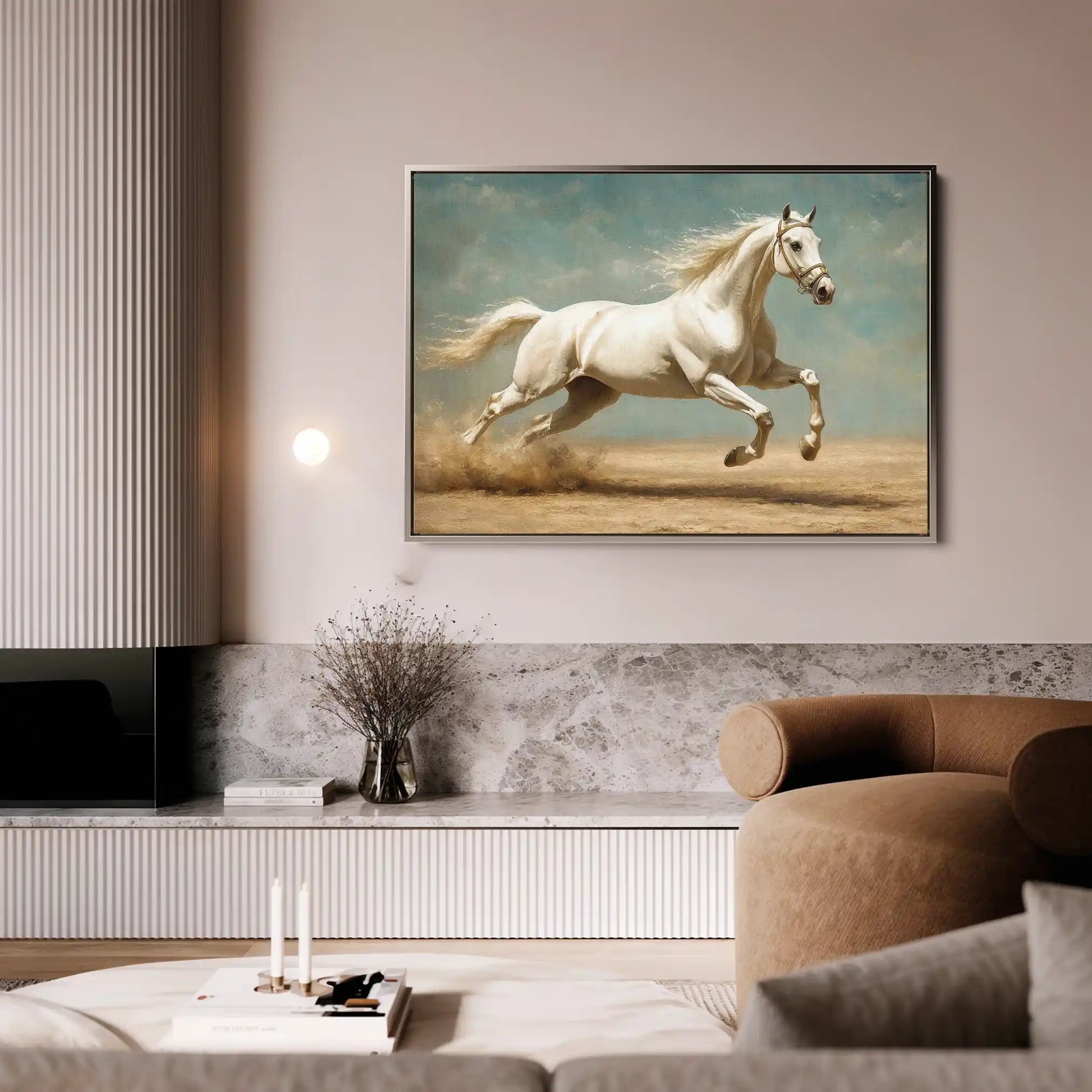 Horses 223 Canvas Art 90 x 60 cm / Stretched on hidden frame