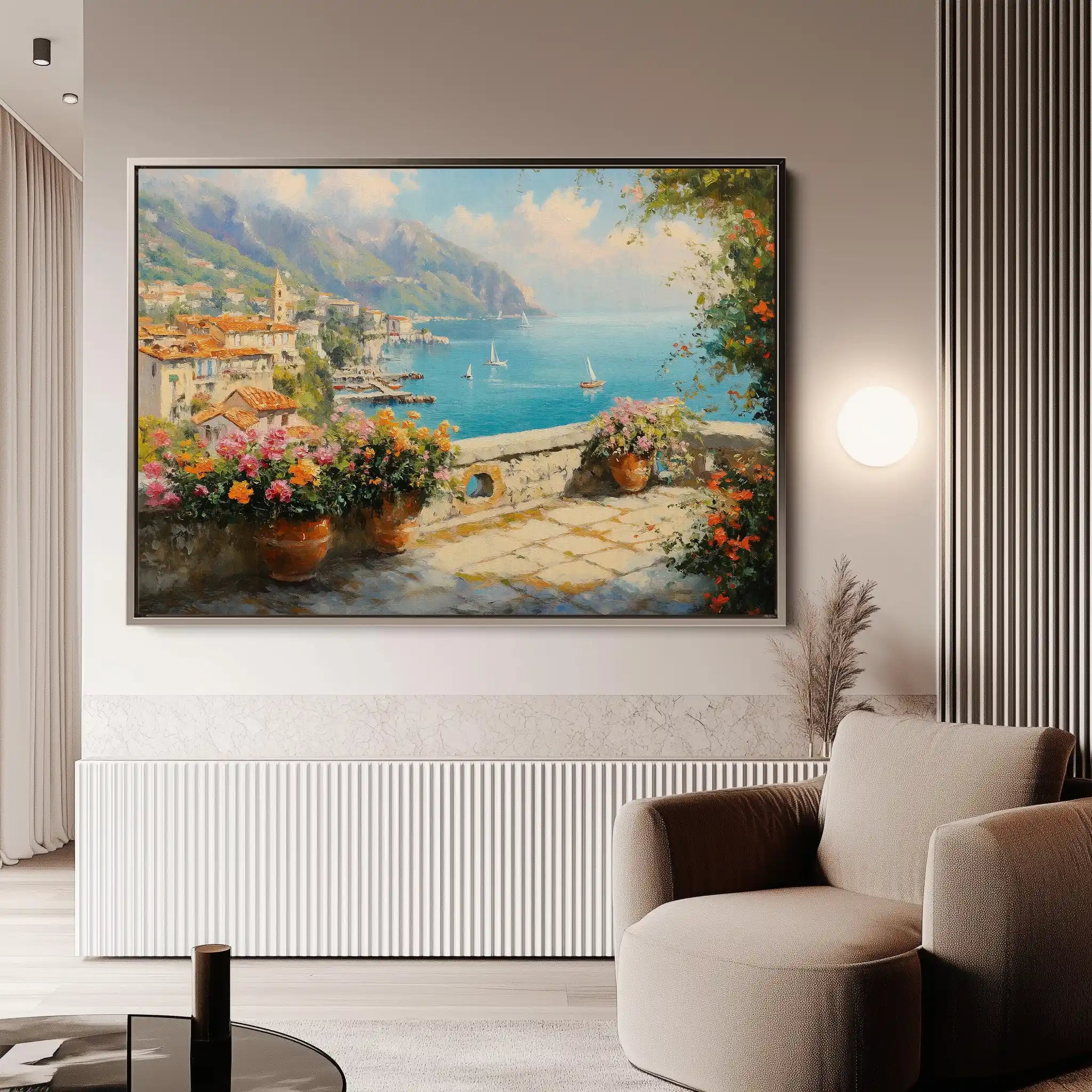 Landscape 223 Canvas Art 90 x 60 cm / Stretched on hidden frame
