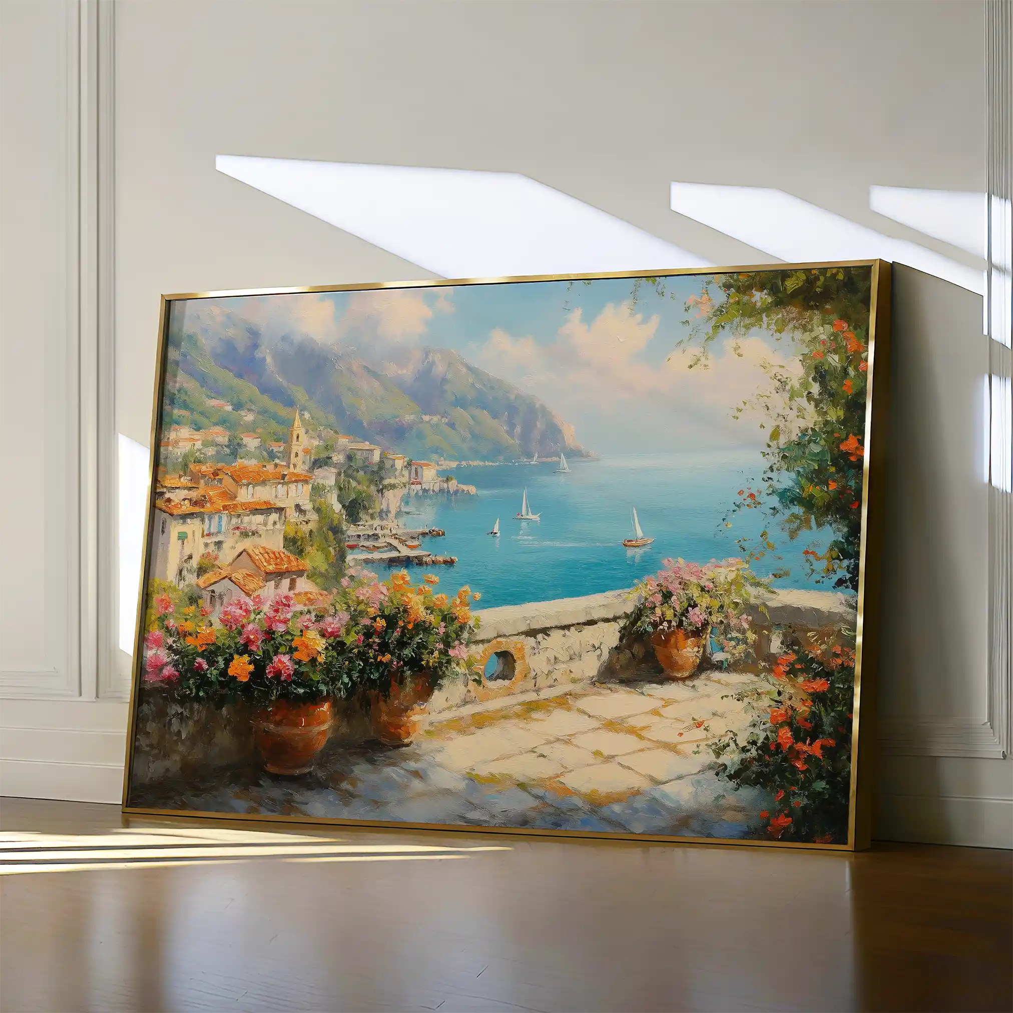 Landscape 223 Canvas Art 90 x 60 cm / Stretched on hidden frame